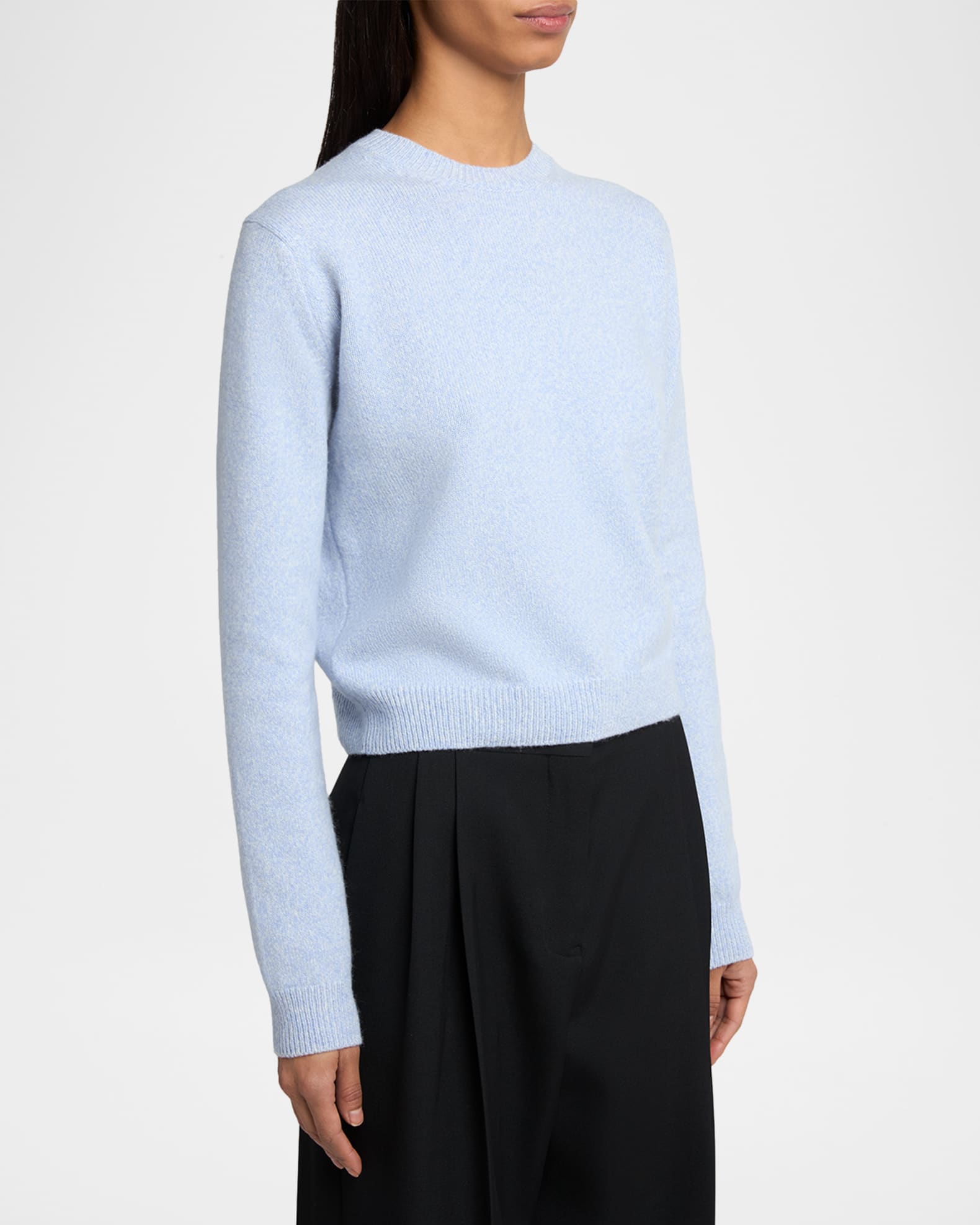 jil sander ニット Jil Sander Wool-Cashmere Crewneck Sweater | Neiman Marcus