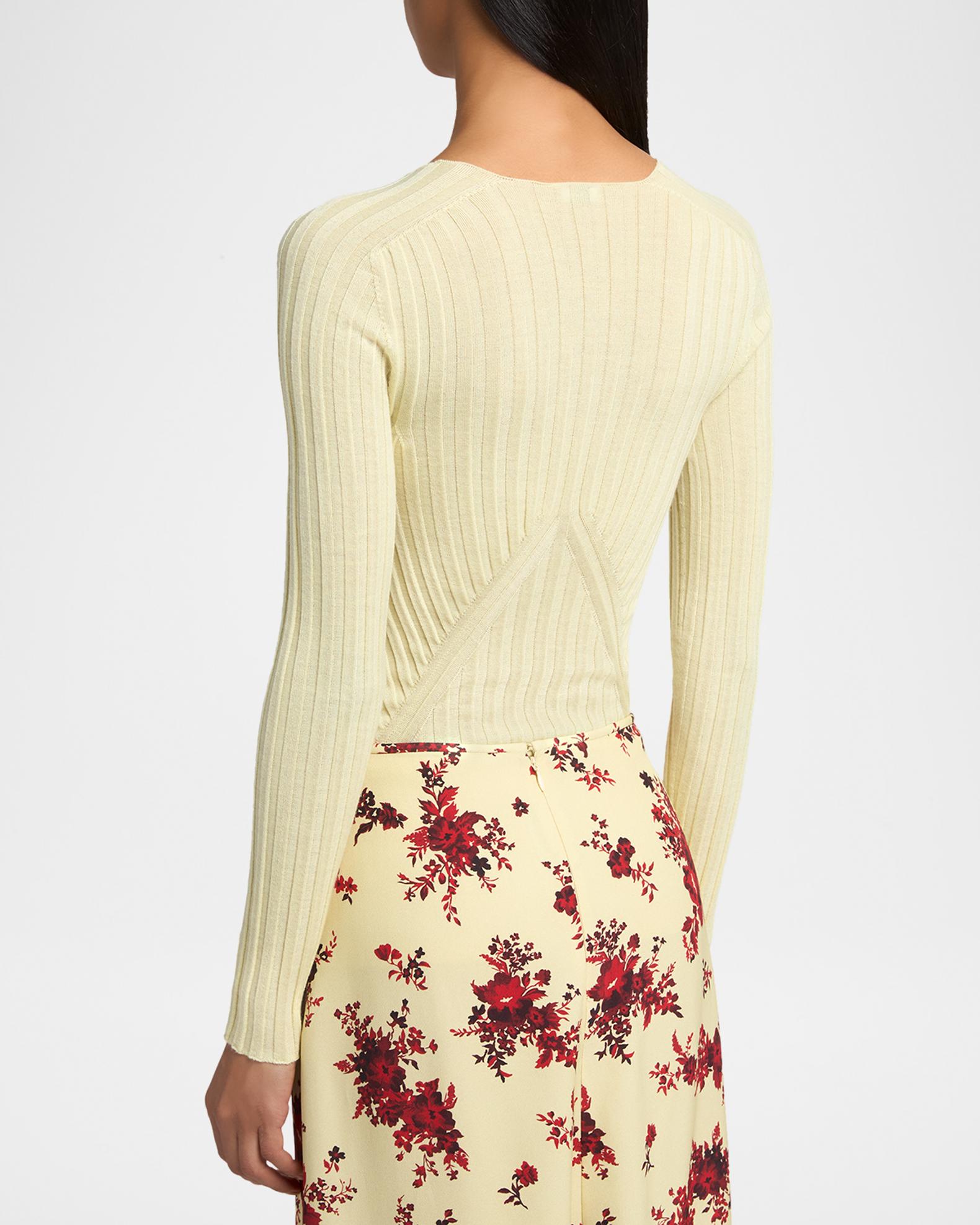 Jil Sander Cashmere-Silk V-Neck Sweater | Neiman Marcus