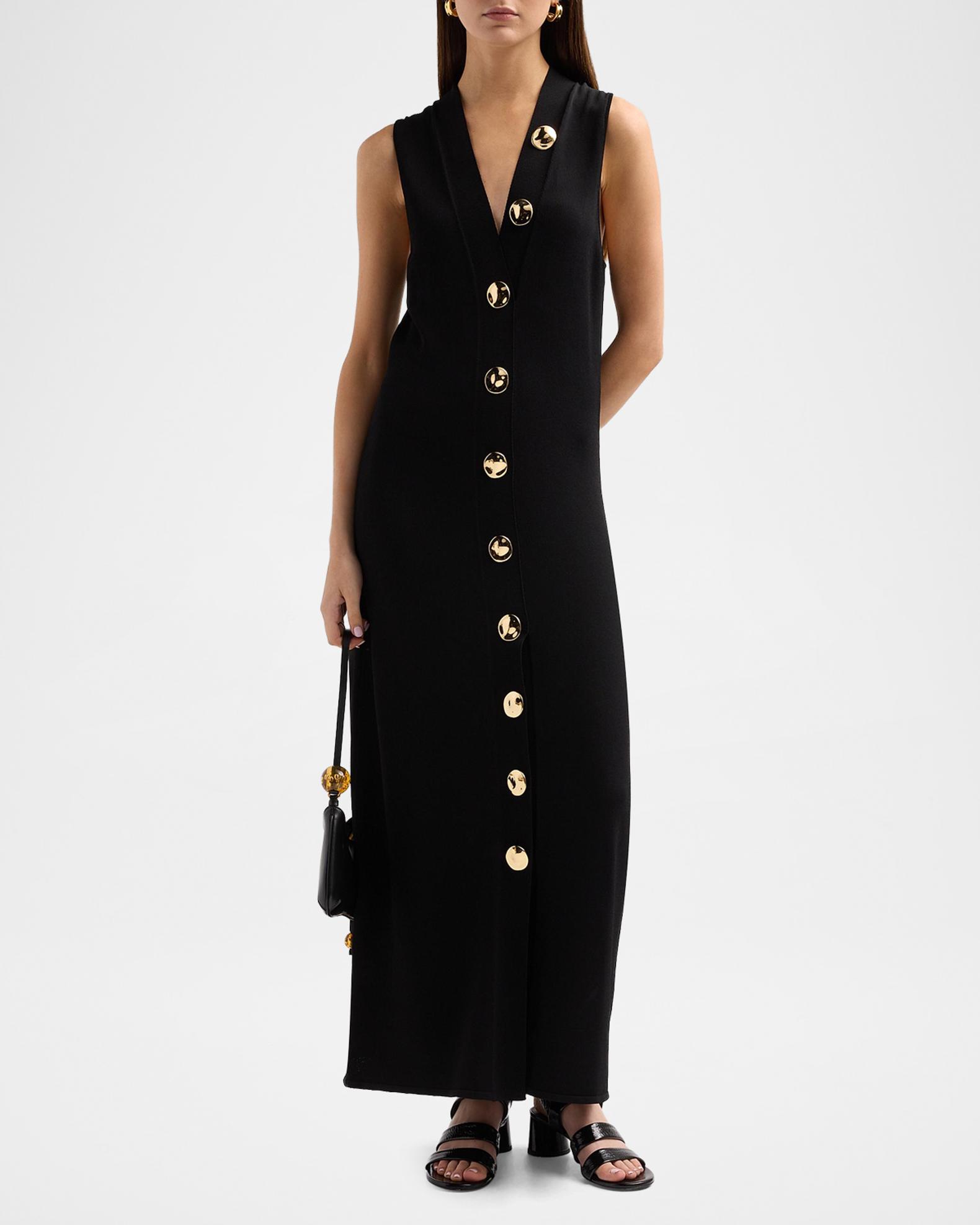 altuzarra knit dress Axia Button Front - Toffee A-LINE SHORT DRESS