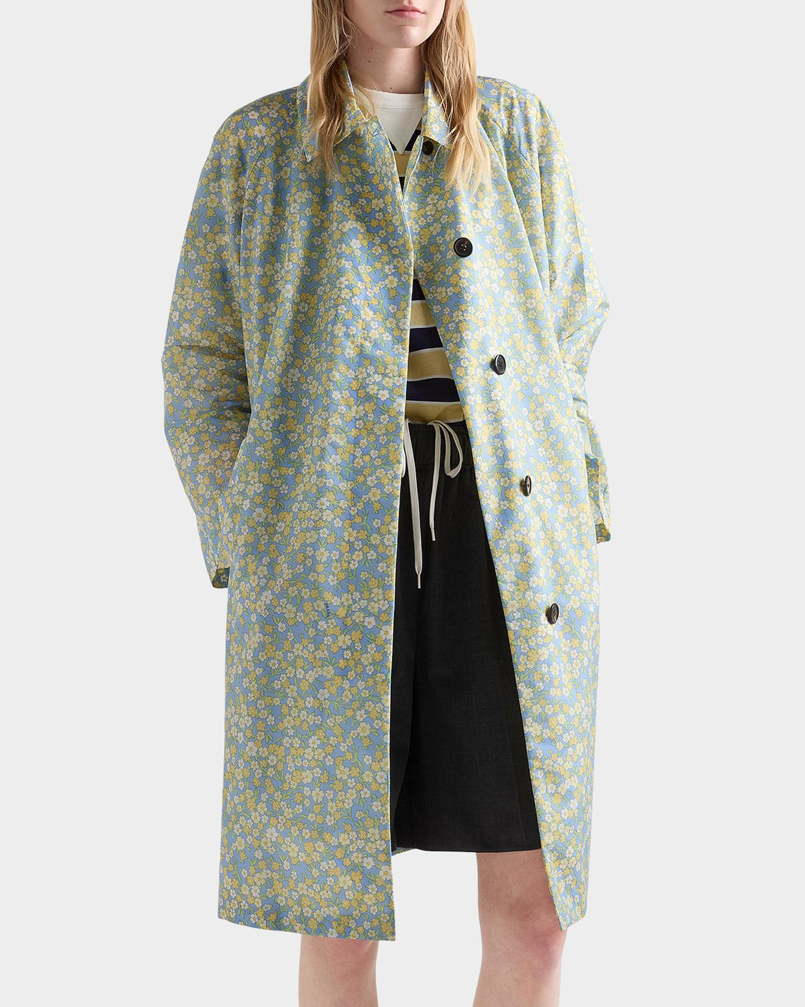 Prada Floral-Print Re-Nylon Coat | Neiman Marcus