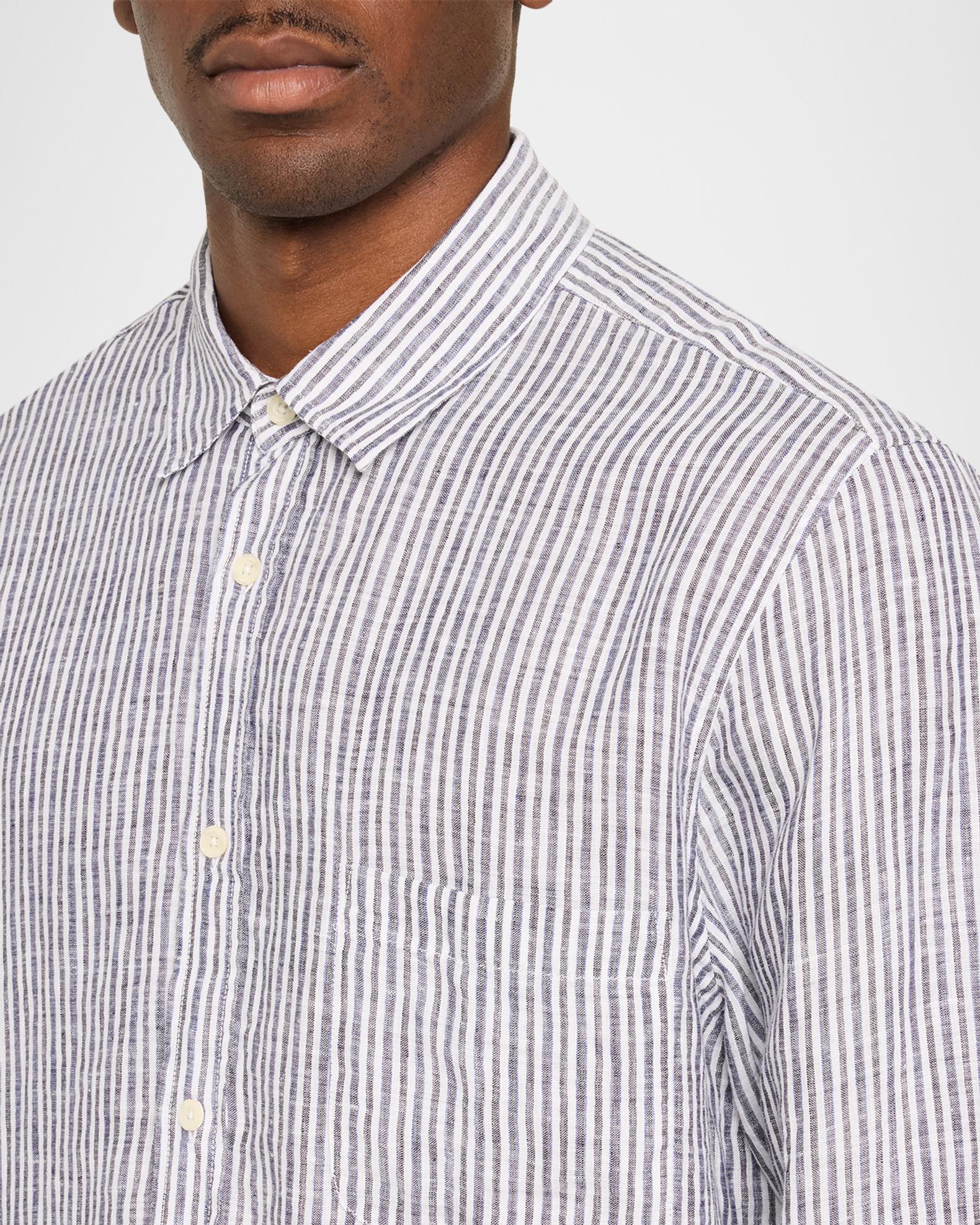 Frescobol Carioca Men's Telles Linen Stripe Button-Down Shirt | Neiman ...