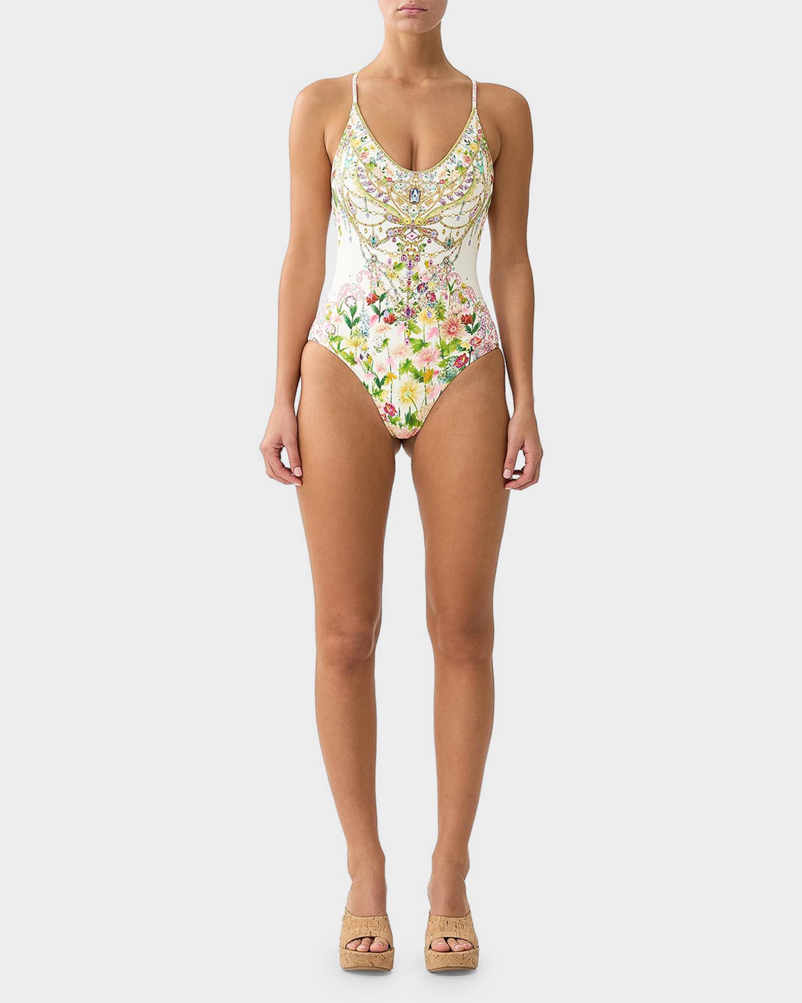 Camilla The Call of Catalonia Scoop-Neck One-Piece Swimsuit 