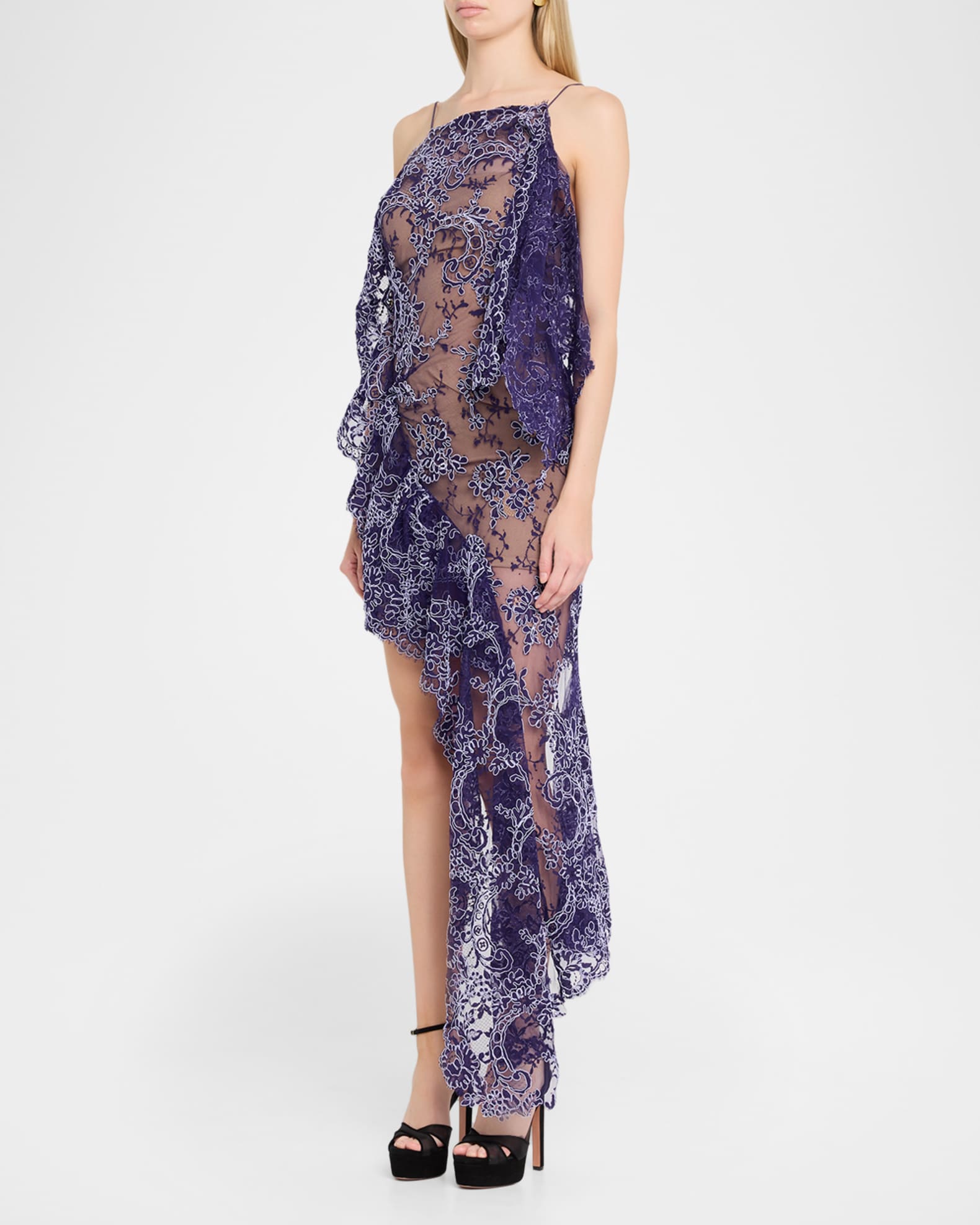 blue ikea dresser Christopher Esber Embellished halterneck maxi dress – Luisa World main image 1