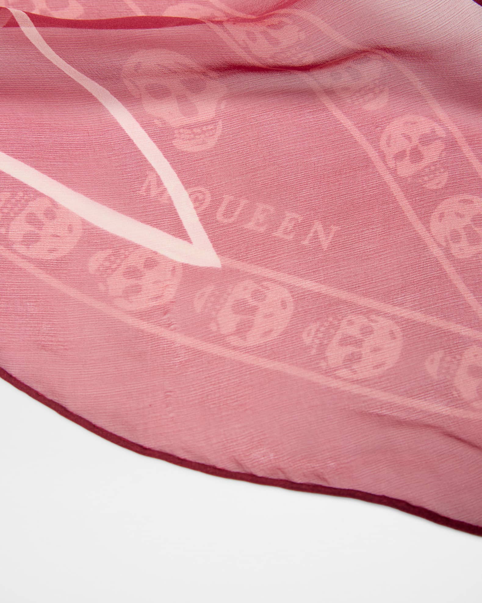 McQueen Star Skull-Print Silk Scarf | Neiman Marcus