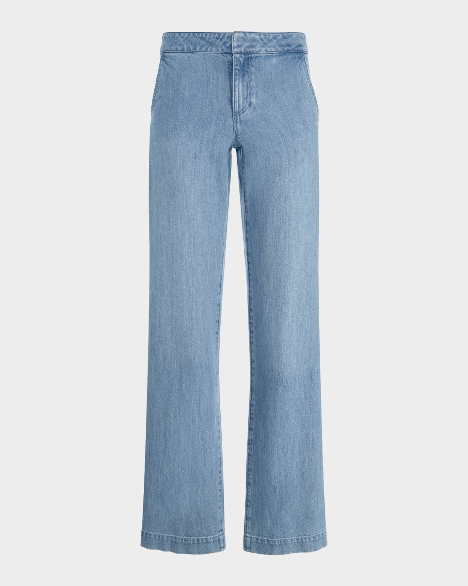 ALICE + OLIVIA Xander Low-Rise Racing Stripe Jeans | Neiman Marcus