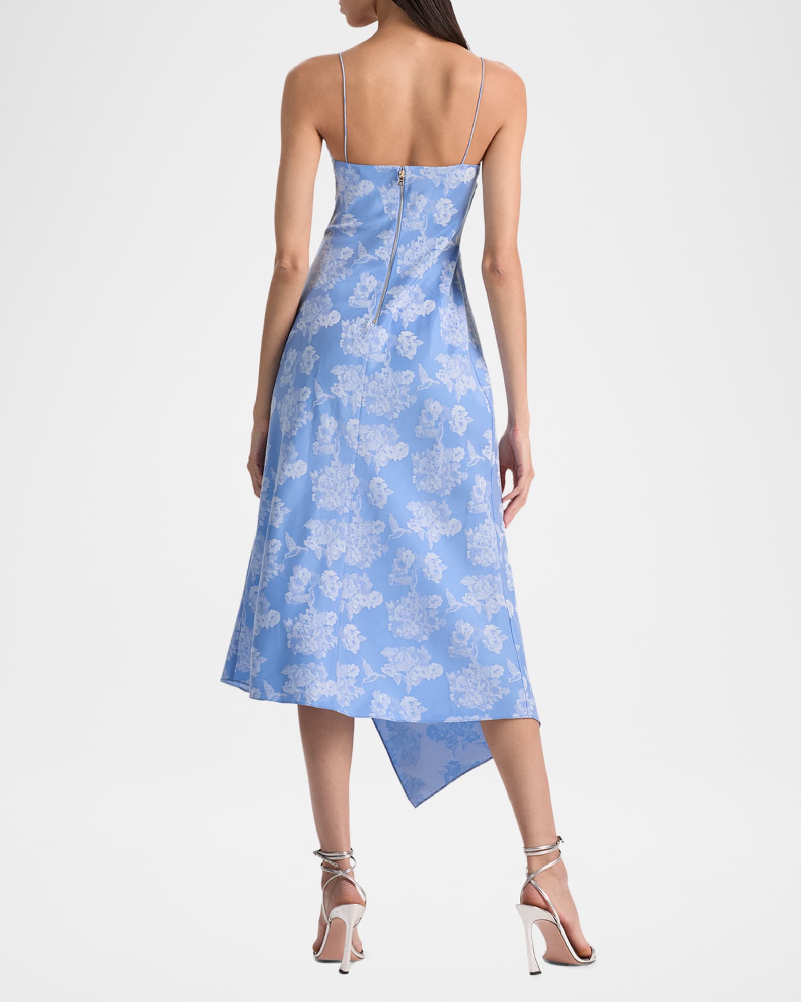 ALICE + OLIVIA Julietta Drapey Midi Dress | Neiman Marcus
