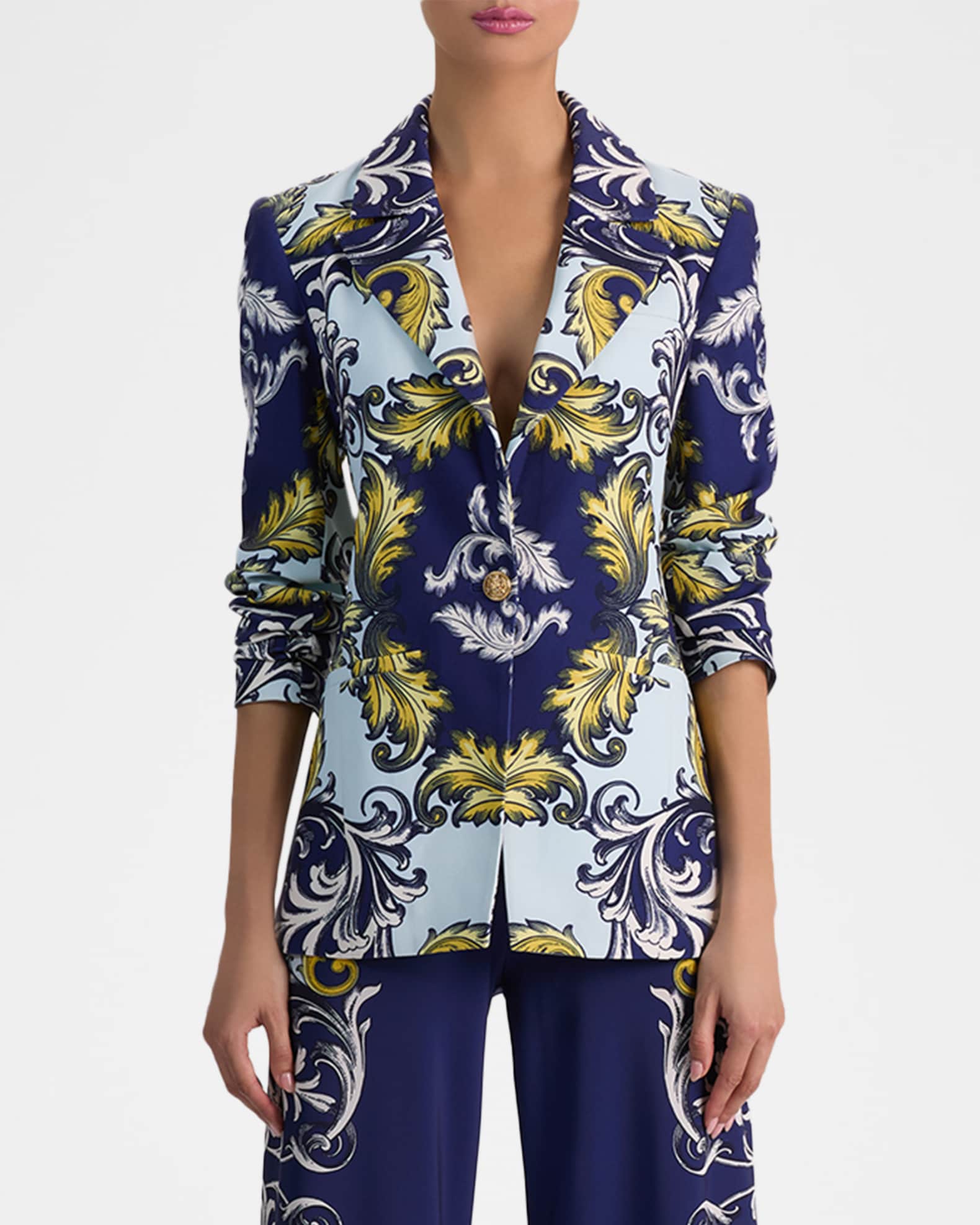 ALICE + OLIVIA Hope Clean Fitted Blazer | Neiman Marcus