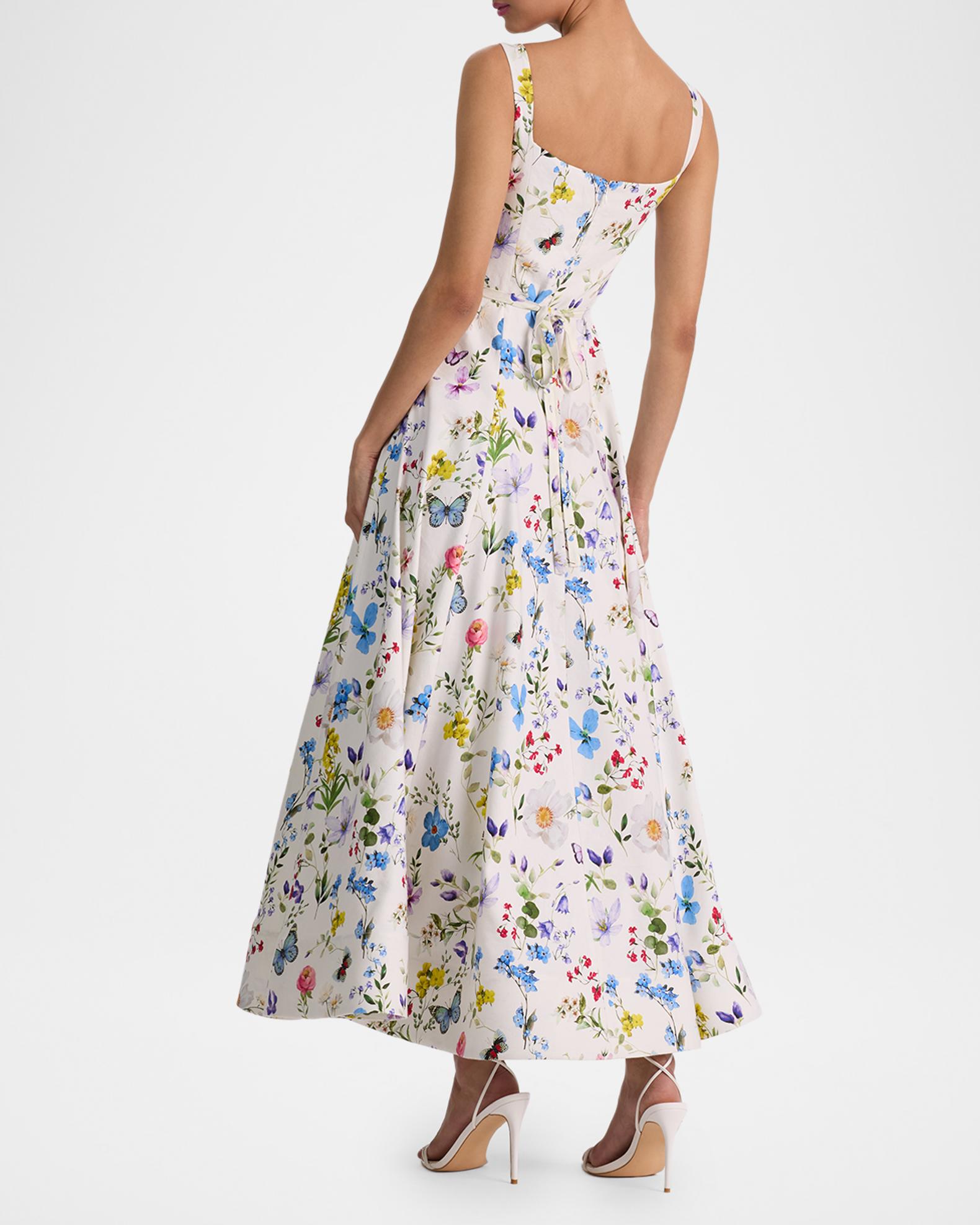 alice olivia chara off the shoulder flared midi dress ALICE + OLIVIA Arcana Off The Shoulder Flared Midi Dress