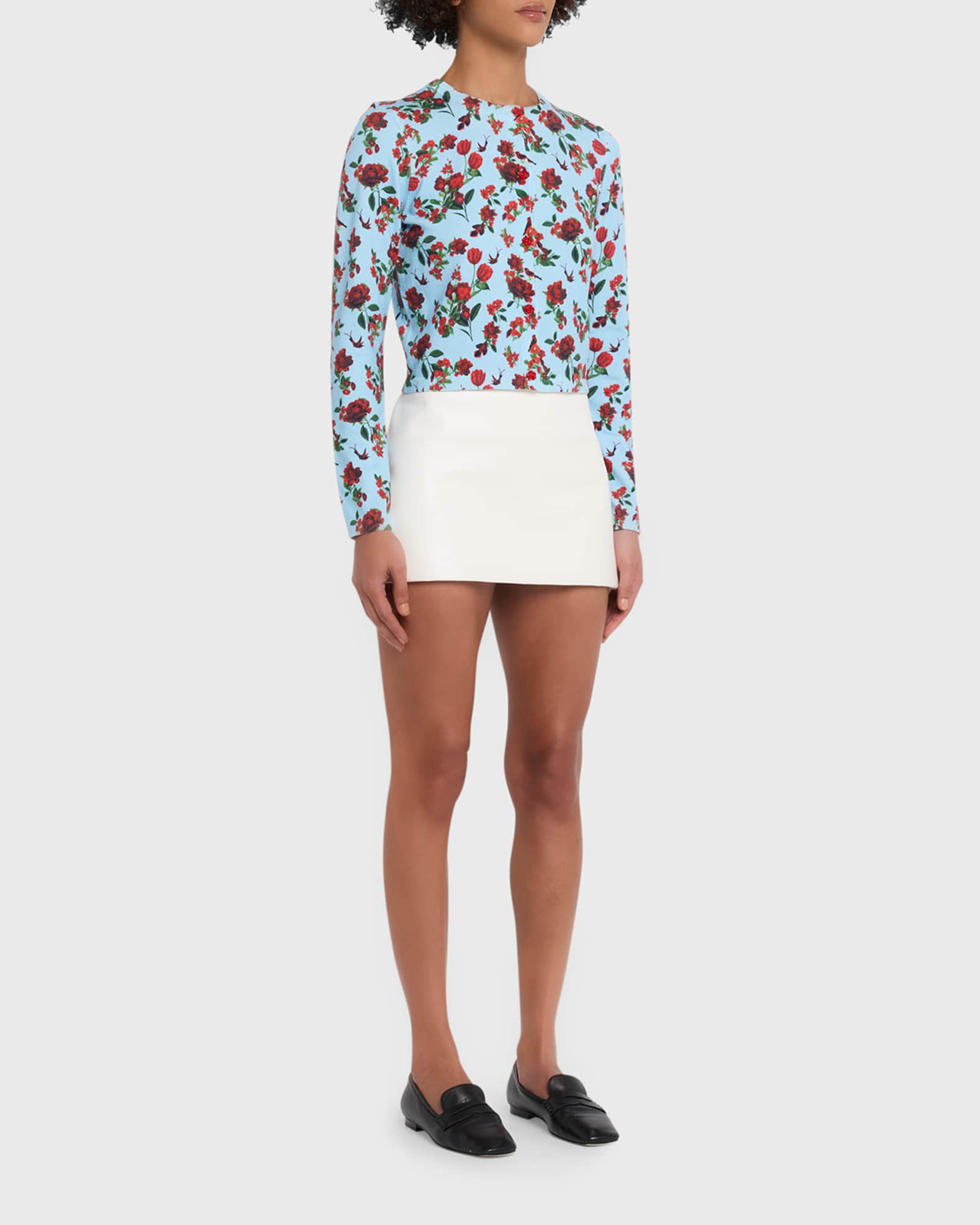 ALICE + OLIVIA Carson Printed Cardigan | Neiman Marcus