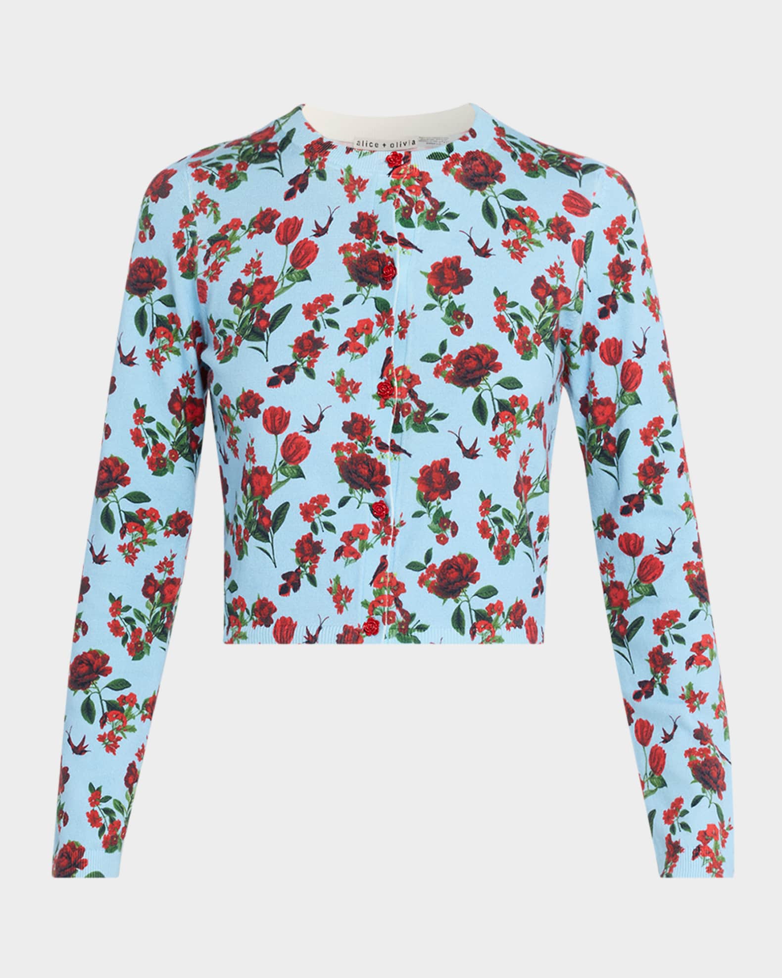 ALICE + OLIVIA Carson Printed Cardigan | Neiman Marcus