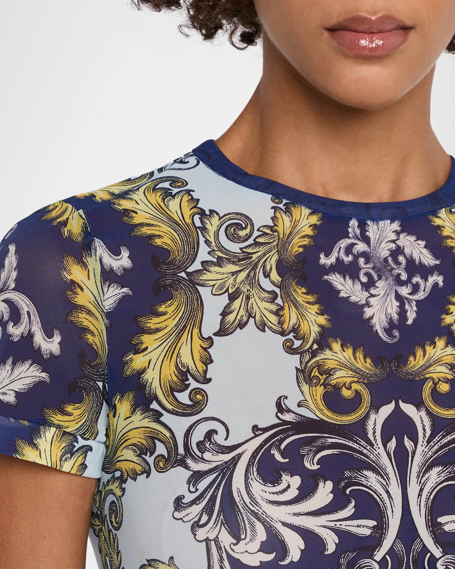 ALICE + OLIVIA Tess Crewneck Tee | Neiman Marcus
