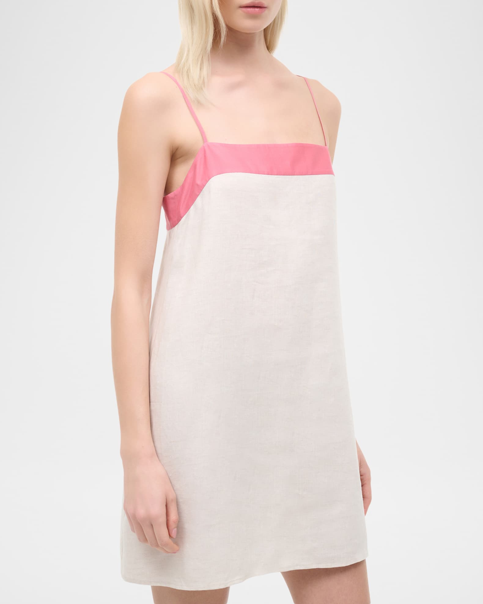 chinese dress ladies Staud Laura Stripe Linen Maxi Sundress