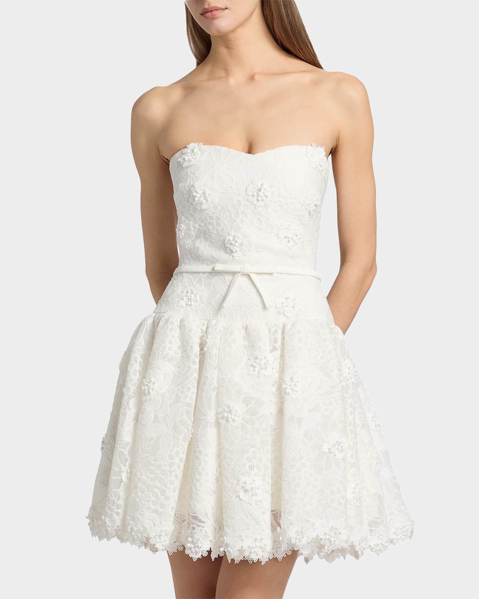 drop waist strapless mini dress Vanilla Sugar Strapless Dress by Cotton Candy LA XS main image 1