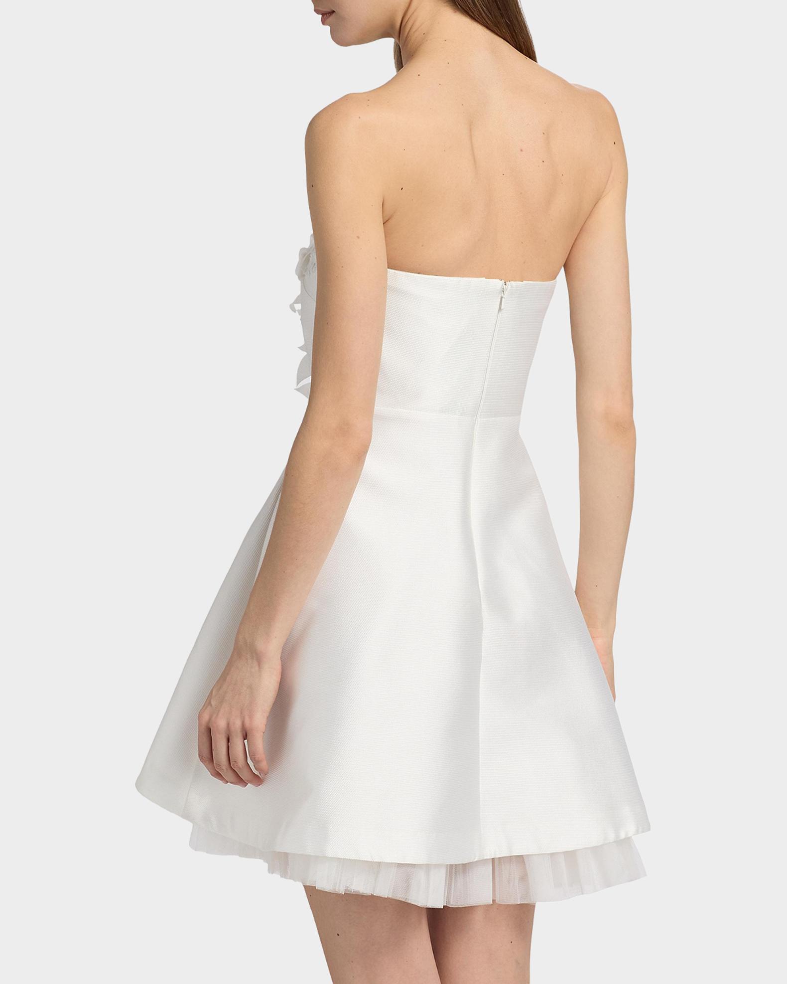 badgley mischka embellished cocktail dress Badgley Mischka Women's Floral-Embroidred Embellished Mikado Cocktail Midi-Dress - Pink Multi