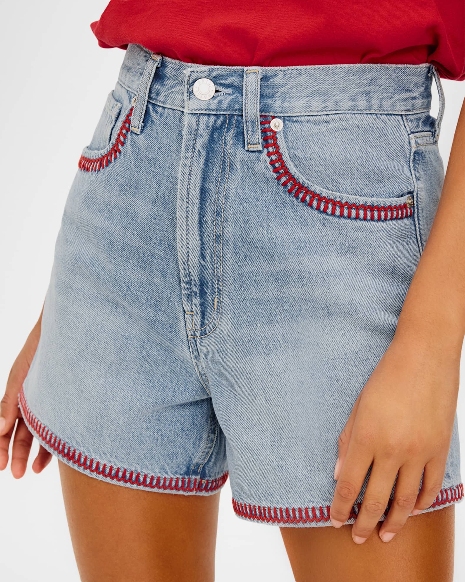 Rails x Giadzy Rancho Denim Shorts | Neiman Marcus