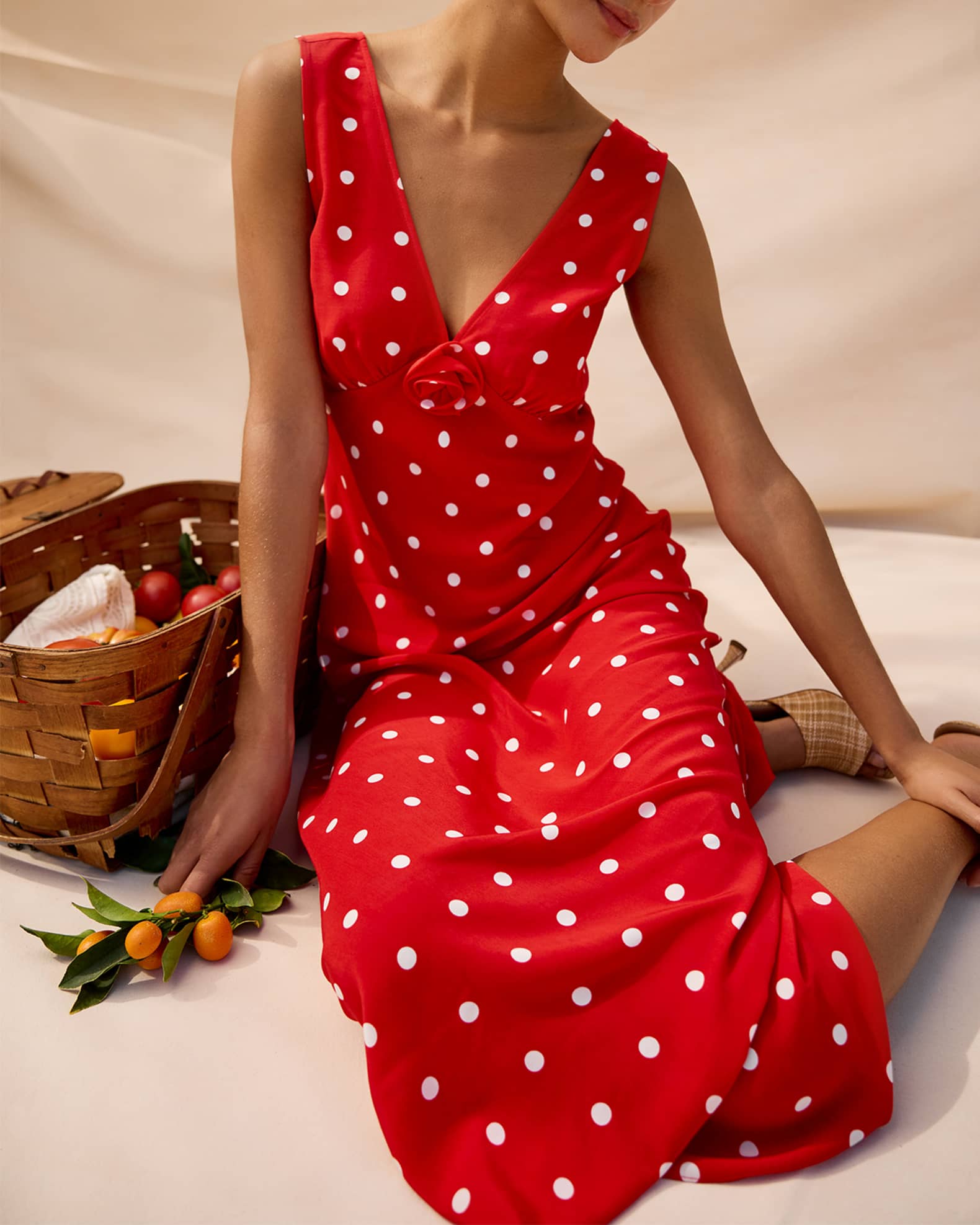 Rails x Giadzy Terena Sleeveless Polka Dot Dress | Neiman Marcus