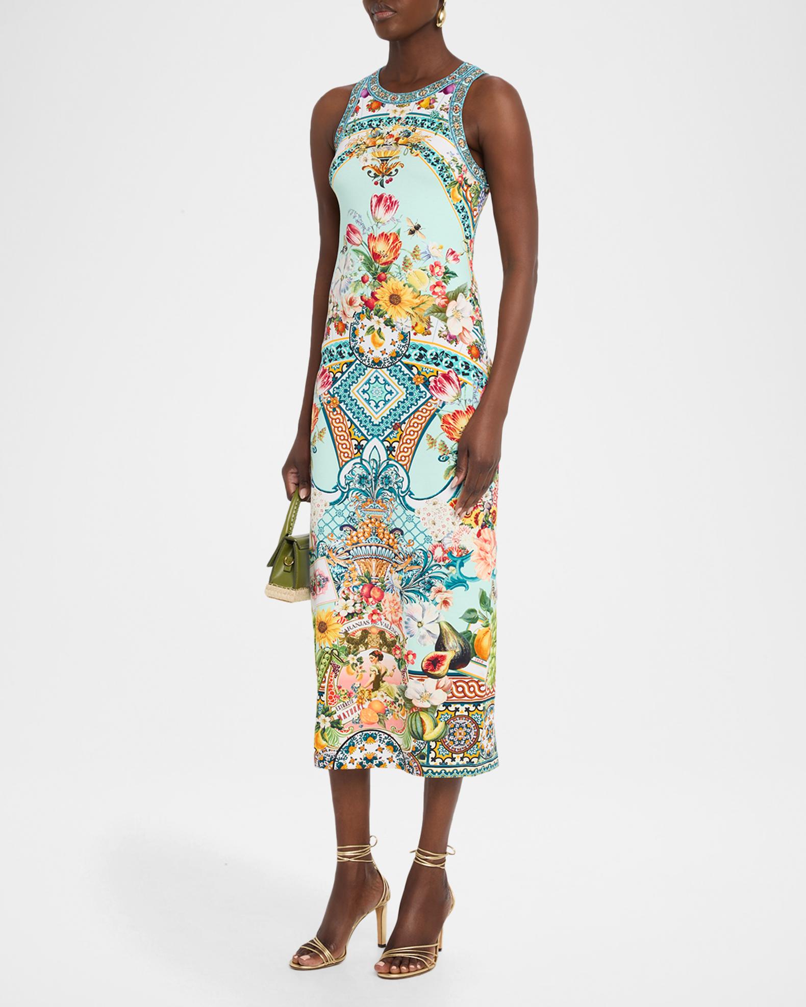 tank dress jersey Camilla Magic Of The Mercado Print Midi Dress, Women's, M SCH004624_LG_XXL