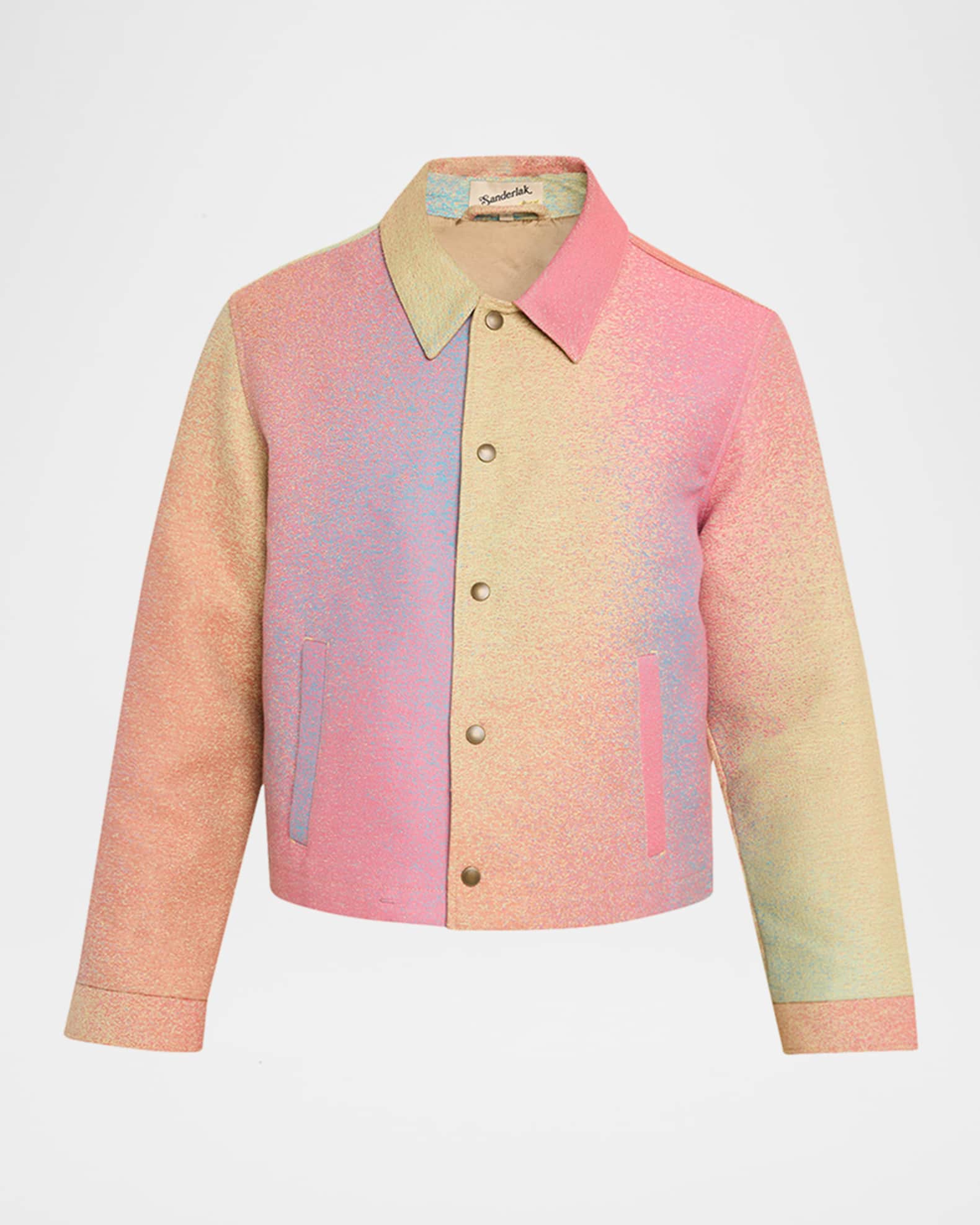 Sanderlak x Maharam Men's Multicolor Jacquard Blouson Jacket