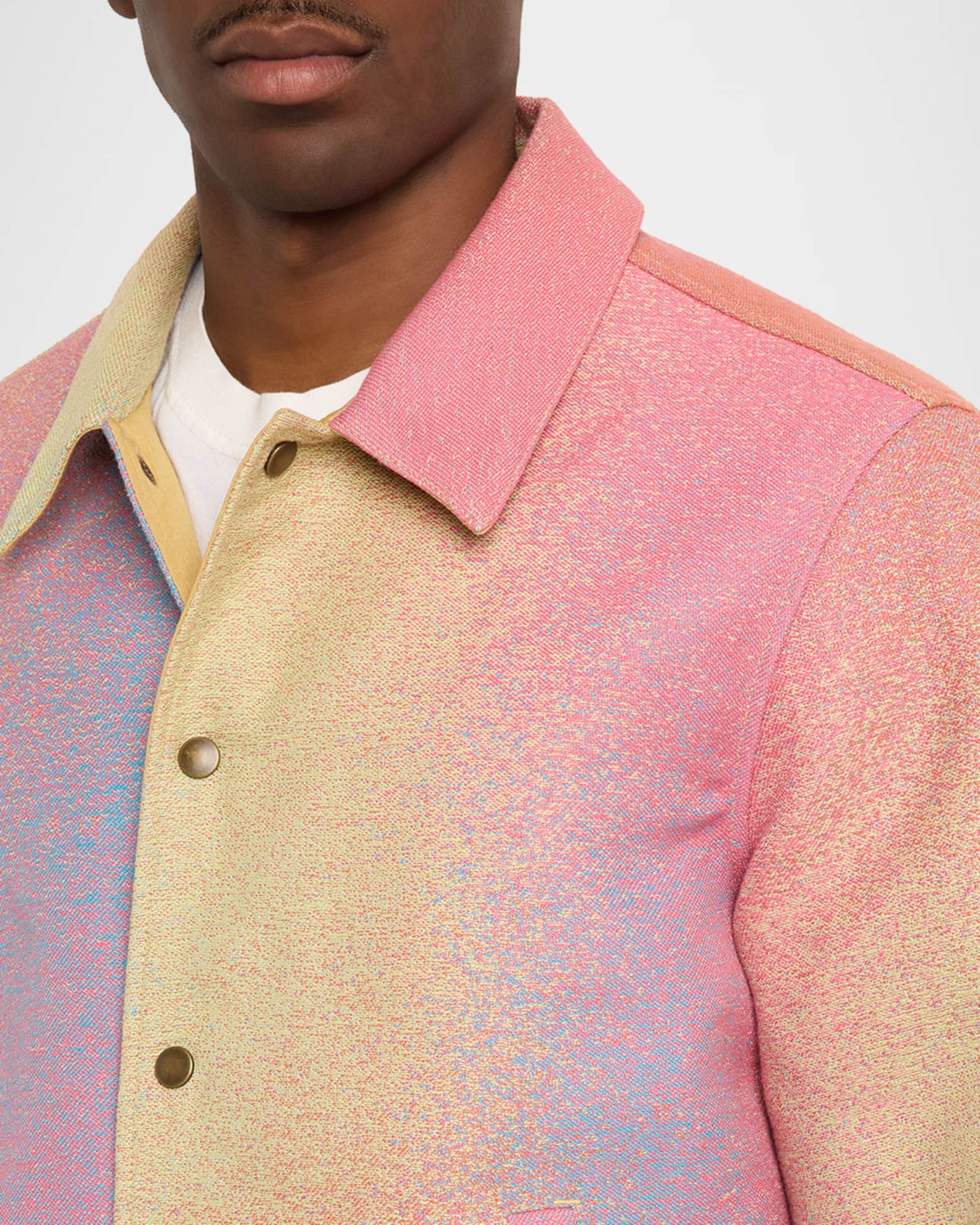 Sanderlak x Maharam Men's Multicolor Jacquard Blouson Jacket
