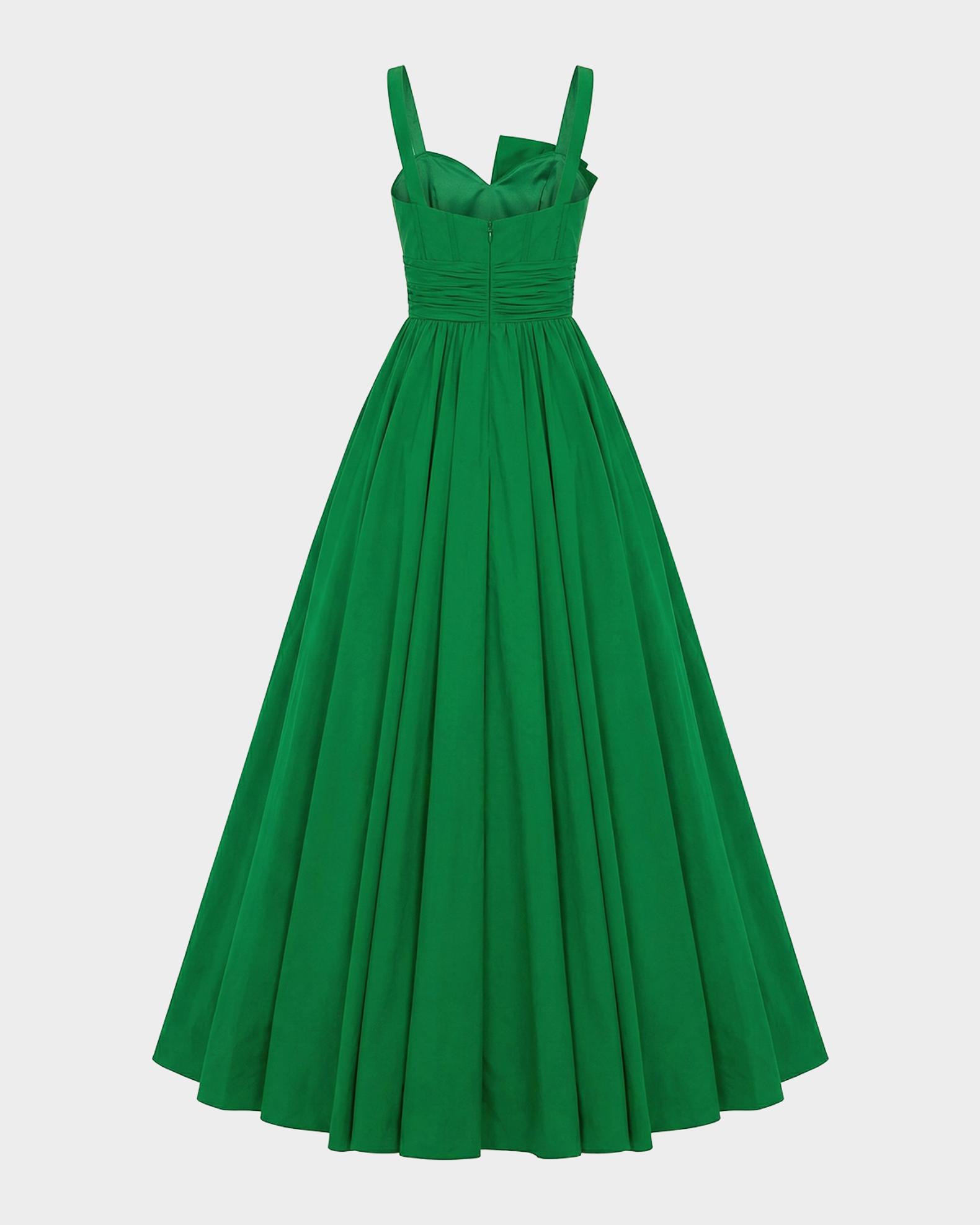 Mac Duggal Sweetheart Bow-Front Faille Gown | Neiman Marcus