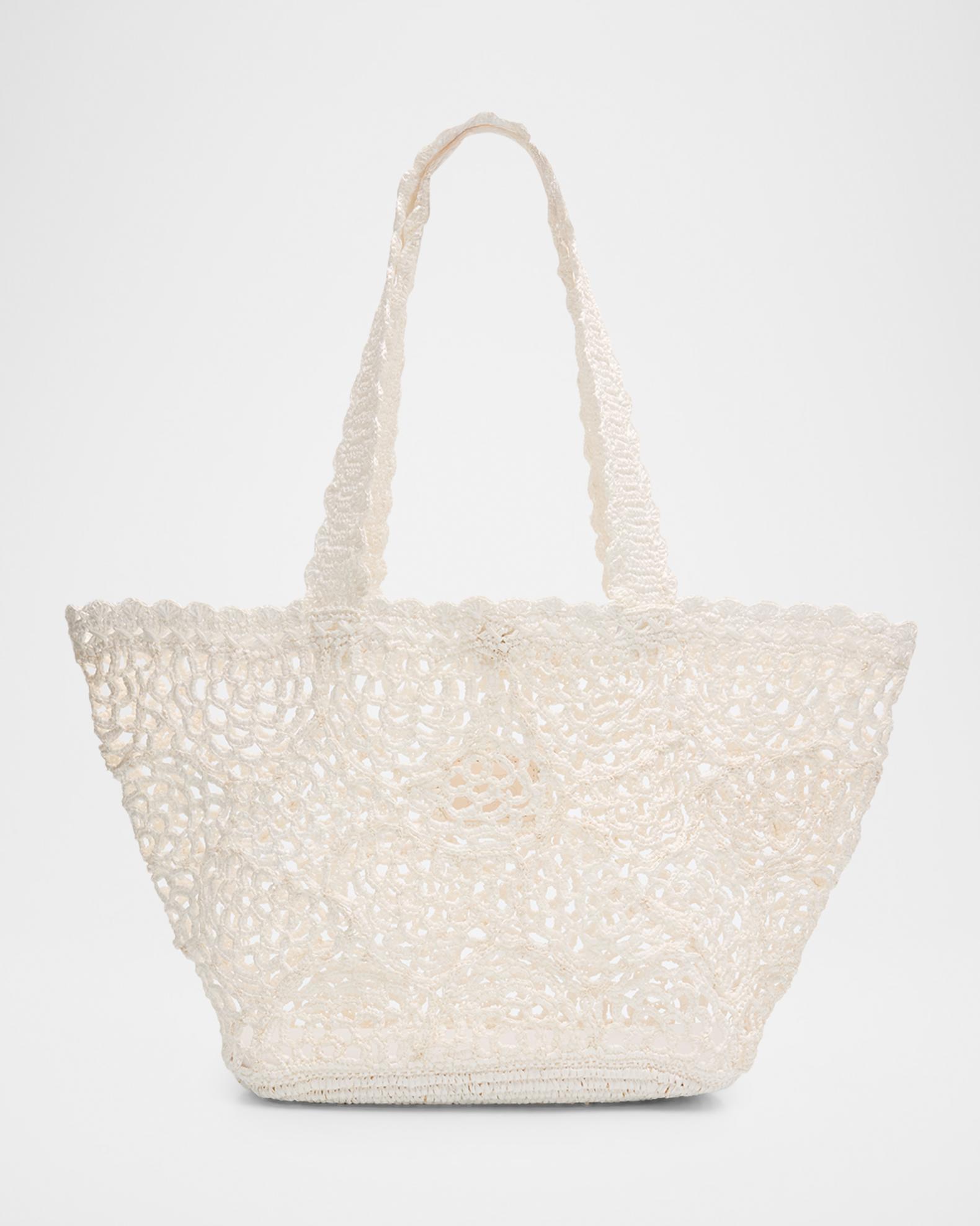 BTB Los Angeles Lacera Woven Raffia Tote Bag | Neiman Marcus