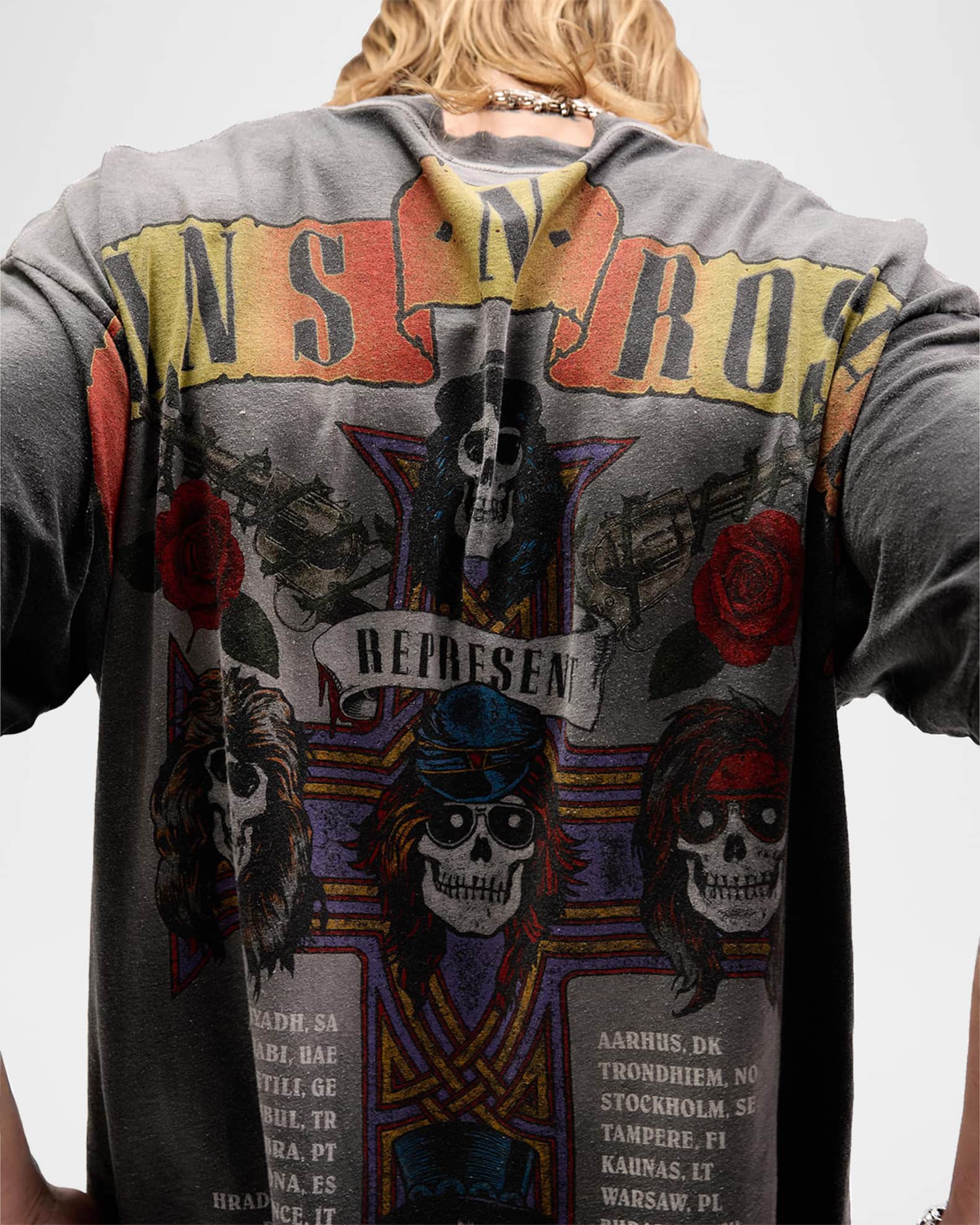 REPRESENT x Guns N' Roses Exclusive Tour Graphic T-Shirt | Neiman