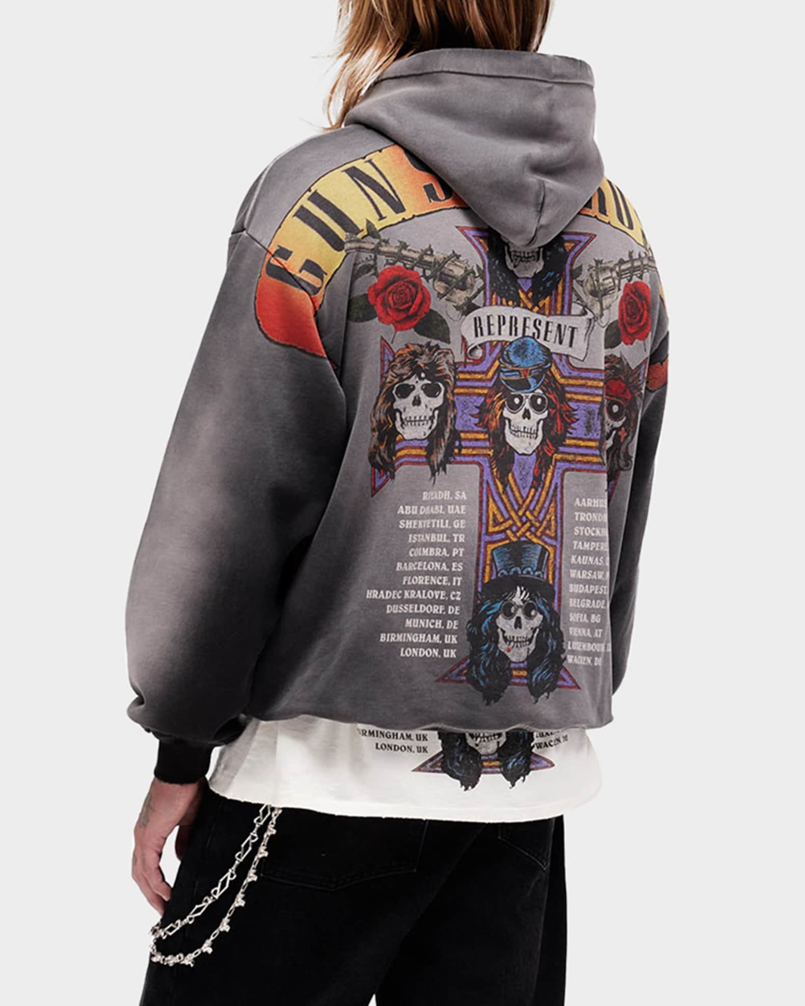 REPRESENT x Guns N' Roses Men's Tour Hoodie | Neiman Marcus