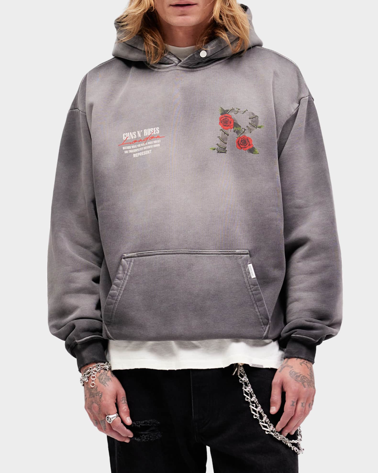 REPRESENT x Guns N' Roses Men's Tour Hoodie | Neiman Marcus
