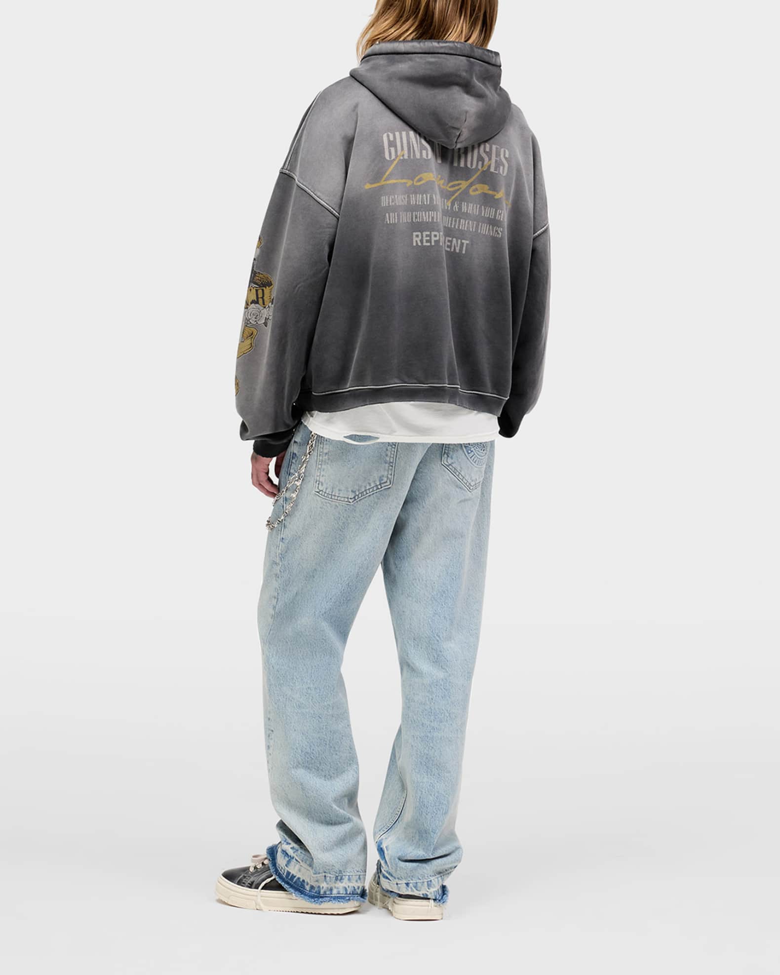 REPRESENT x Guns N' Roses Men's Cross Zip Through Hoodie | Neiman