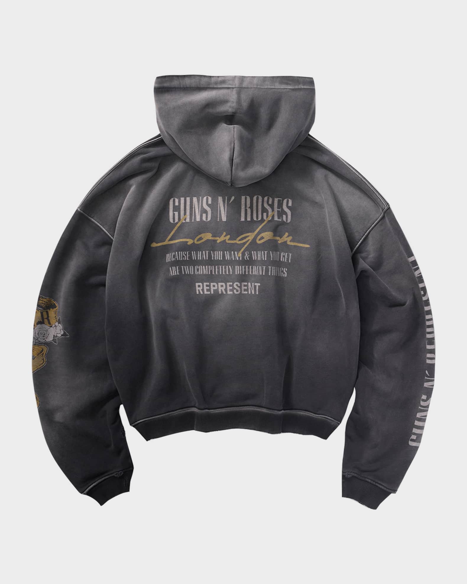 REPRESENT x Guns N' Roses Men's Cross Zip Through Hoodie | Neiman
