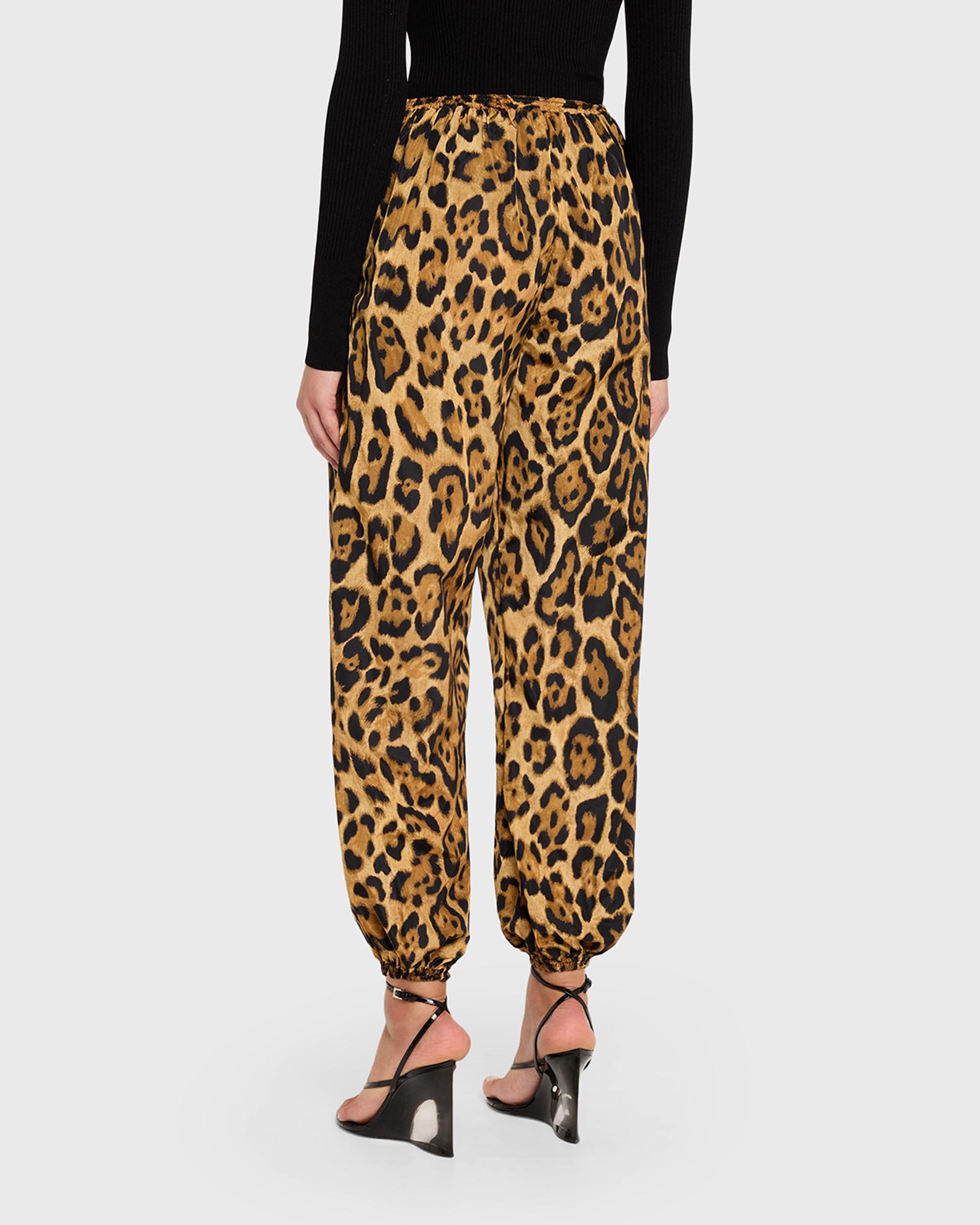 ALAÏA Leopard-Print Nylon Balloon Pants | Neiman Marcus