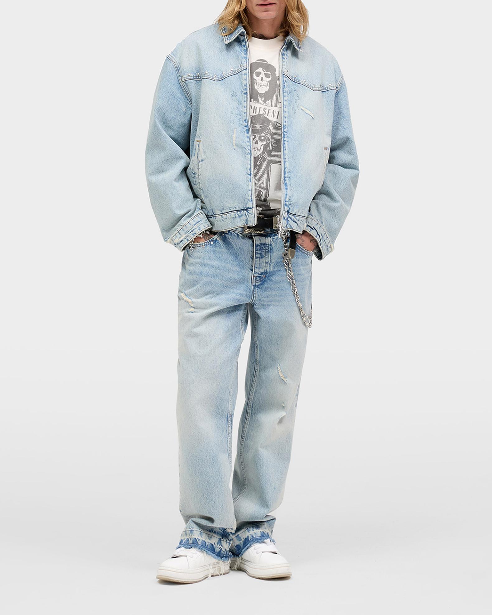 represent denim jacket デニムジャケット リプレゼント REPRESENT x Guns N' Roses Men's Denim Jacket | Neiman Marcus