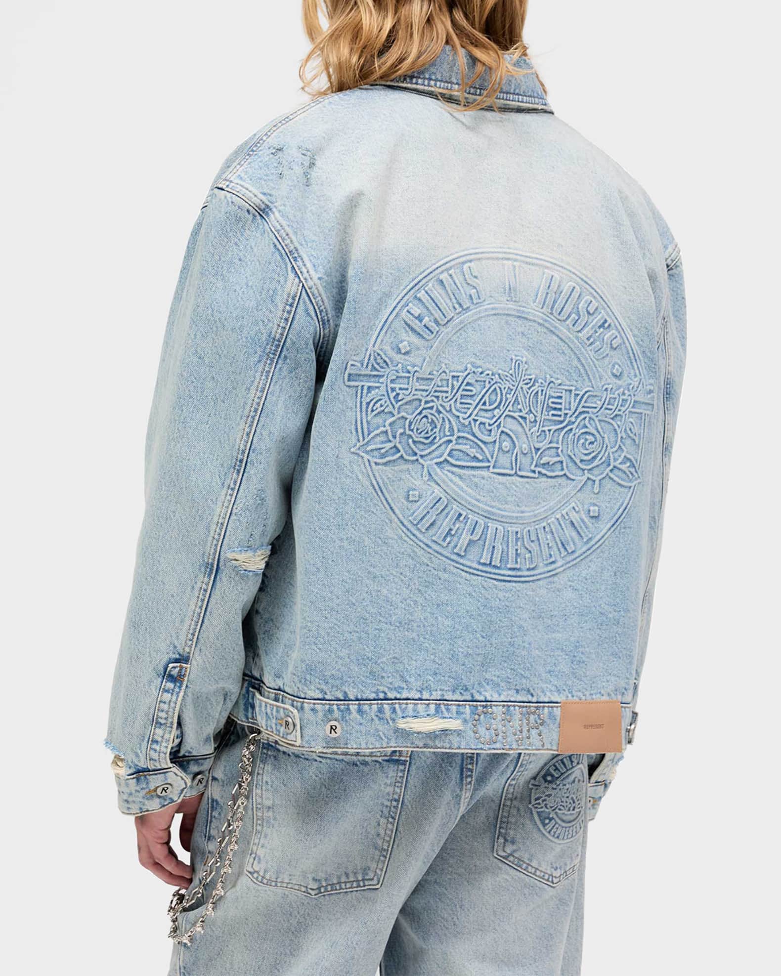 REPRESENT x Guns N' Roses Men's Denim Jacket | Neiman Marcus