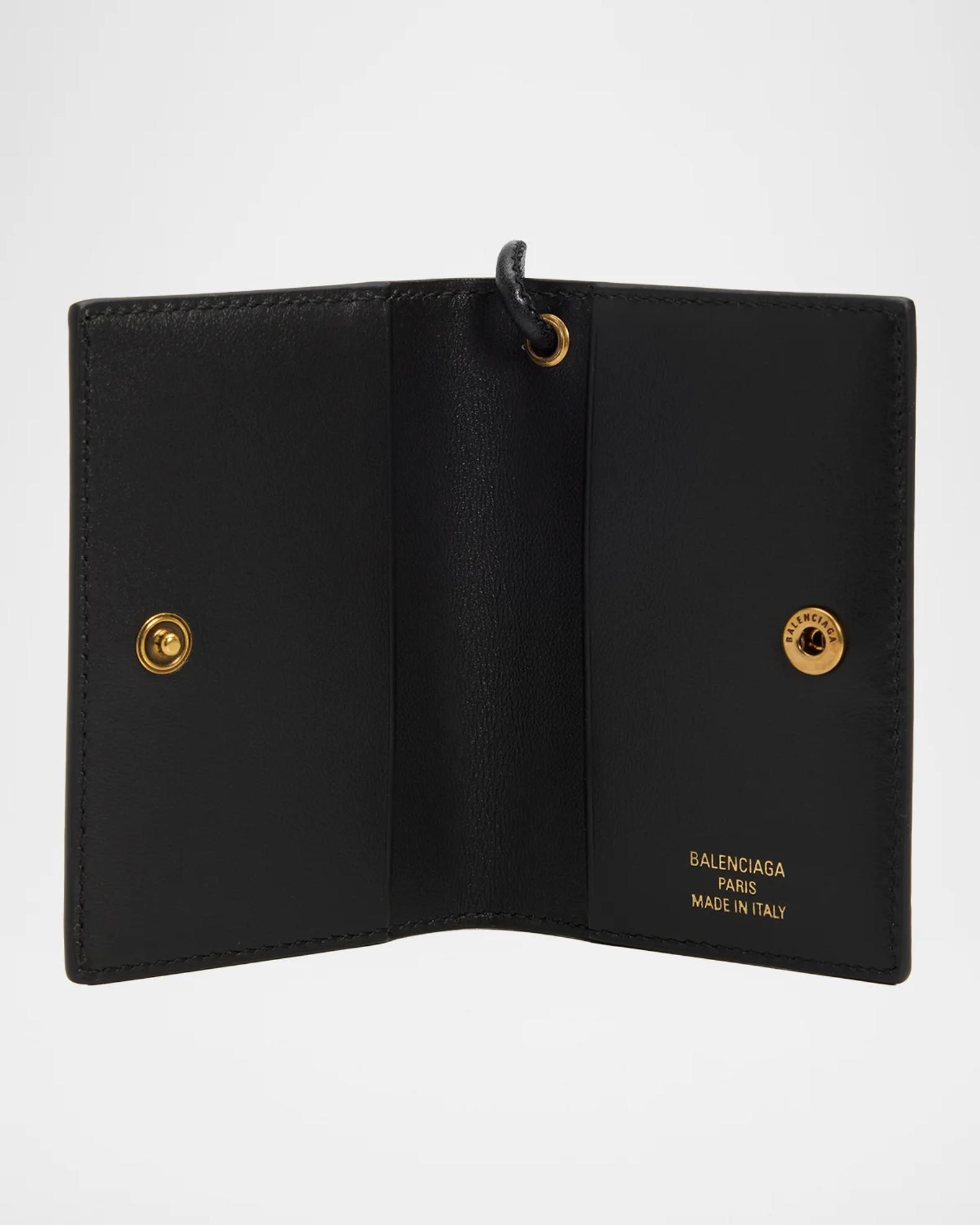 Balenciaga Men's Leather Passport Card Holder | Neiman Marcus
