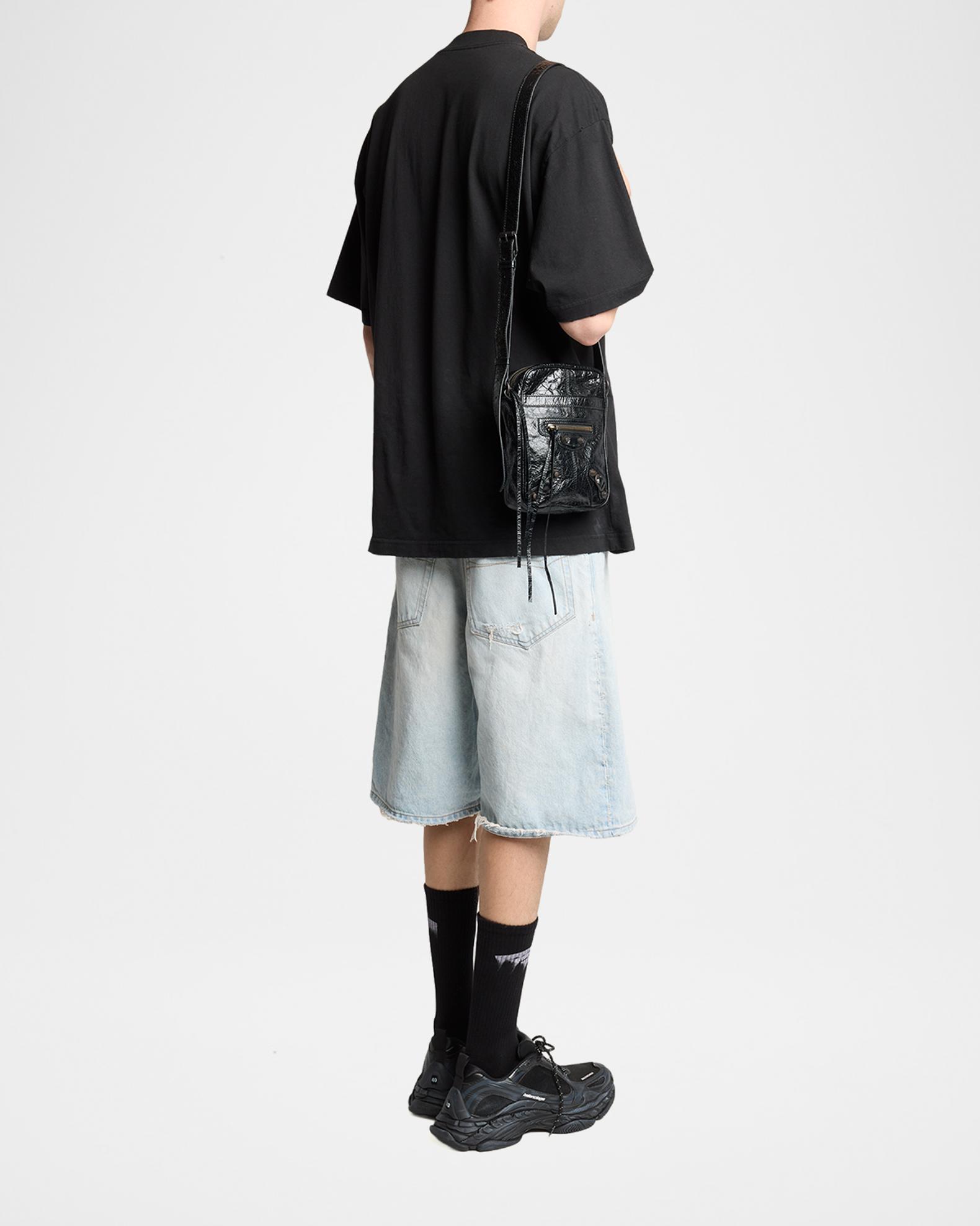 Balenciaga Men's Le City Leather Crossbody Bag | Neiman Marcus