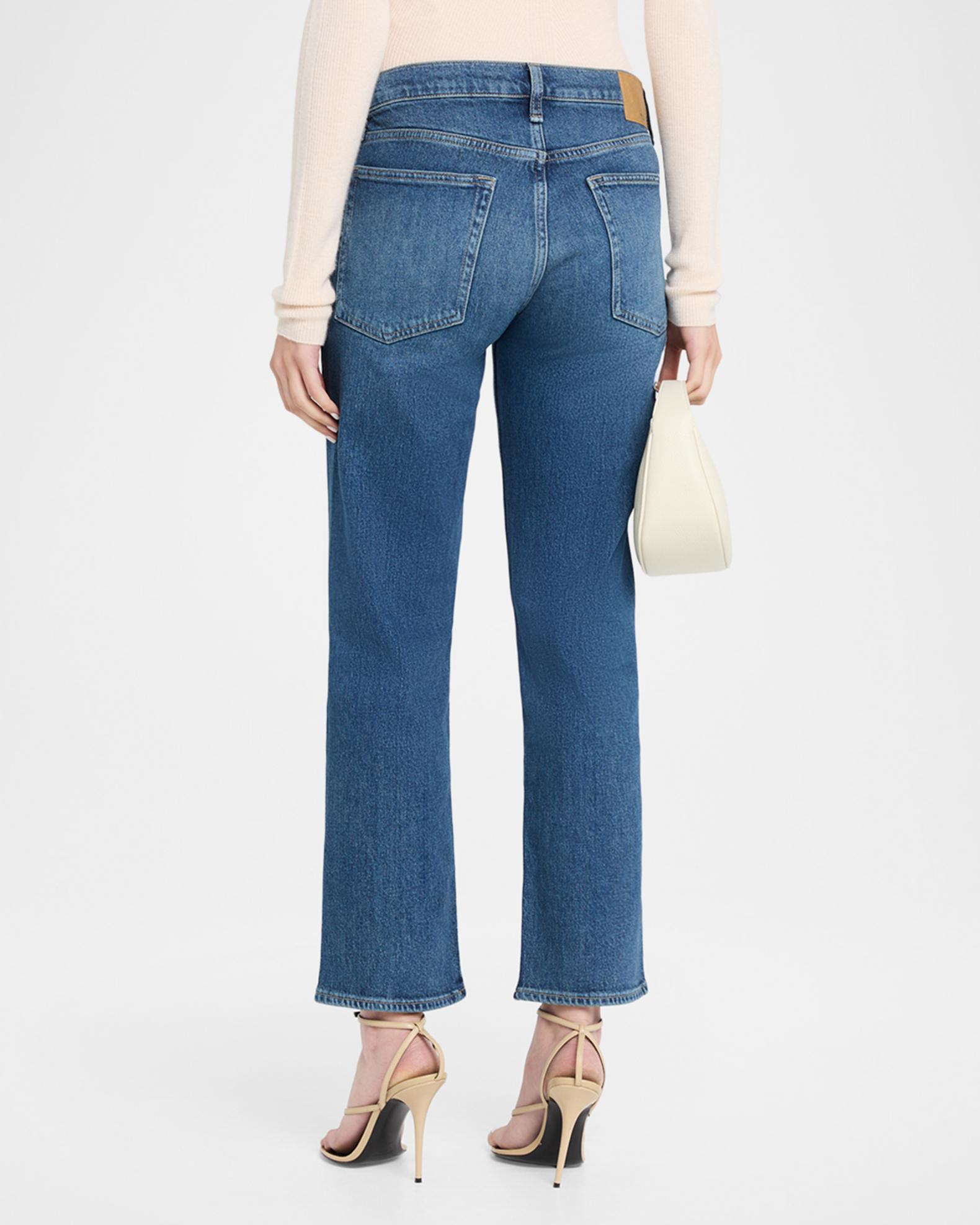 rag & bone Harlow Low-Rise Ankle Straight Jeans | Neiman Marcus