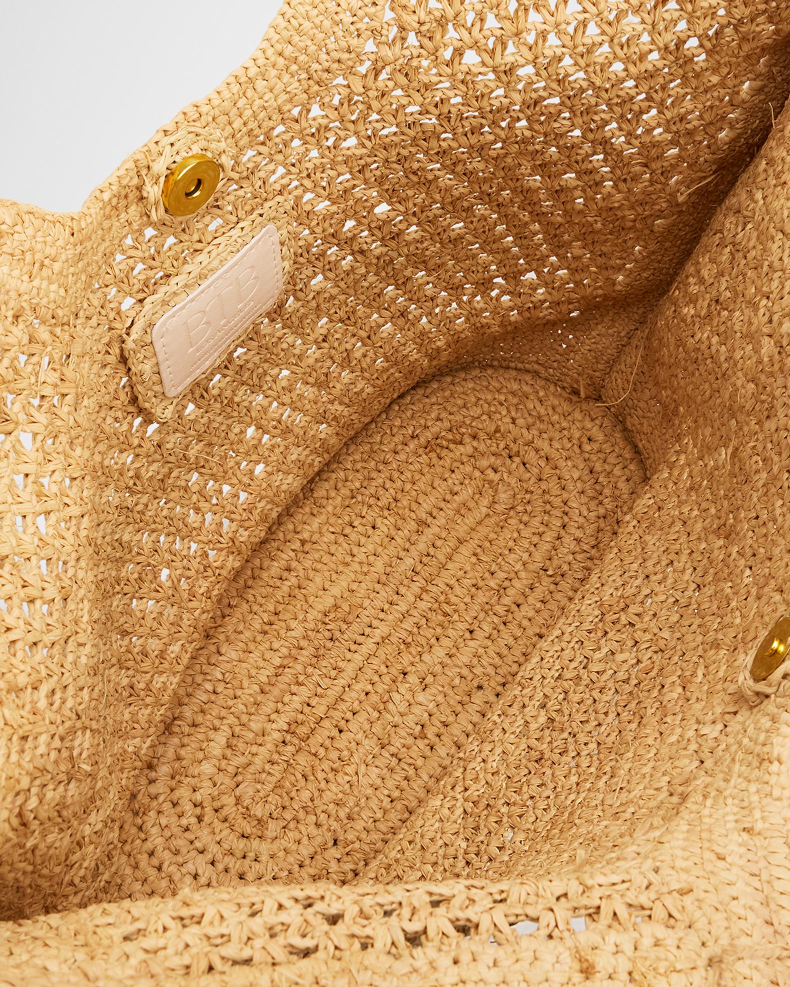 BTB Los Angeles Hunter Fringed Raffia Tote Bag | Neiman Marcus