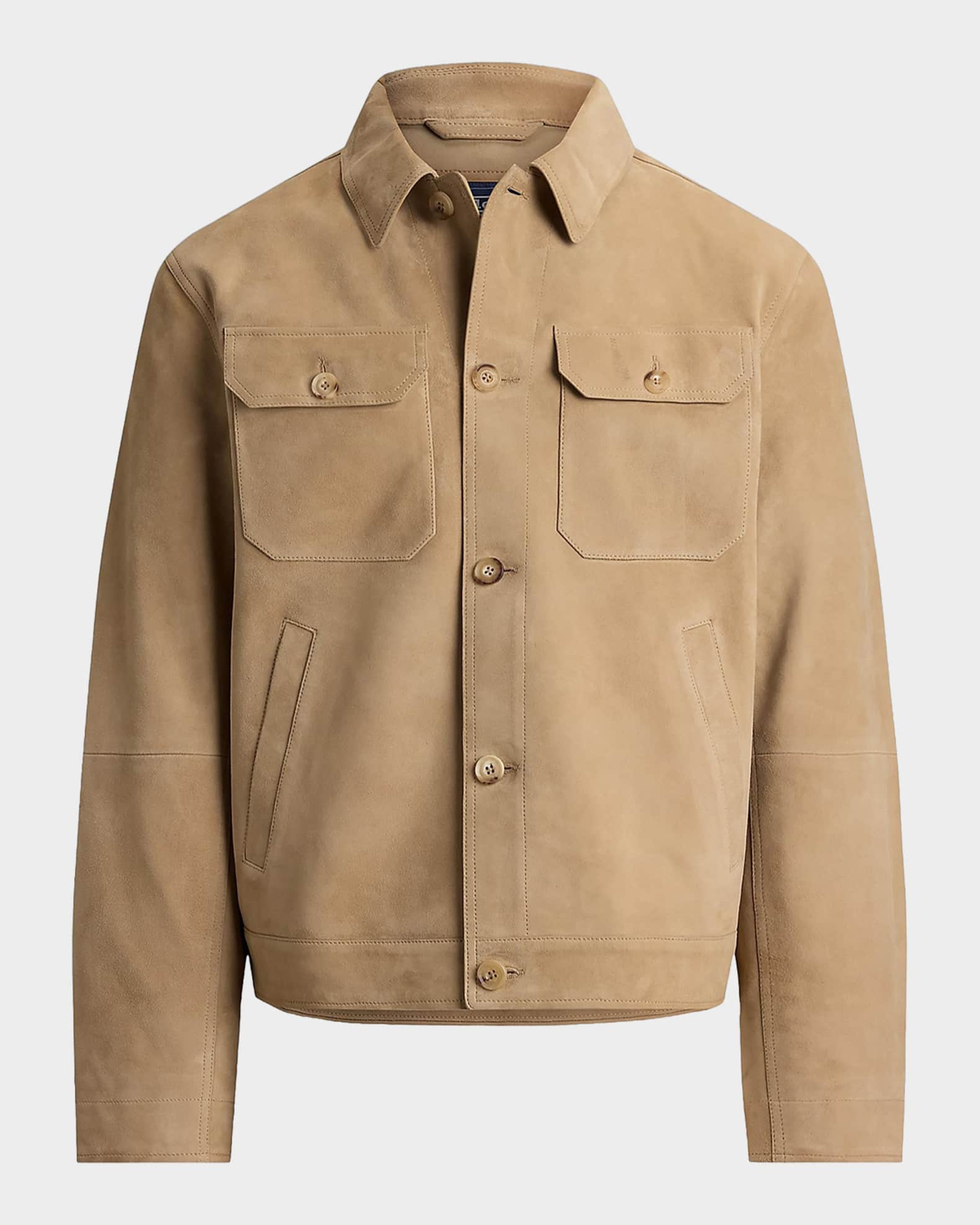 Polo Ralph Lauren Men's The Ashdale Suede Shirt Jacket | Neiman Marcus