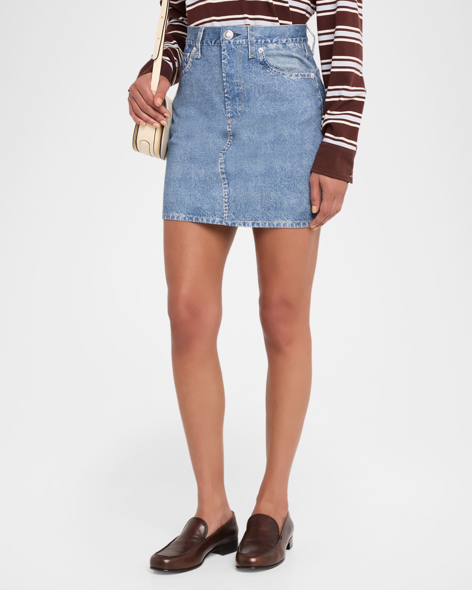 Rag & Bone rb Miramar Ponte Mini Skirt | Neiman Marcus