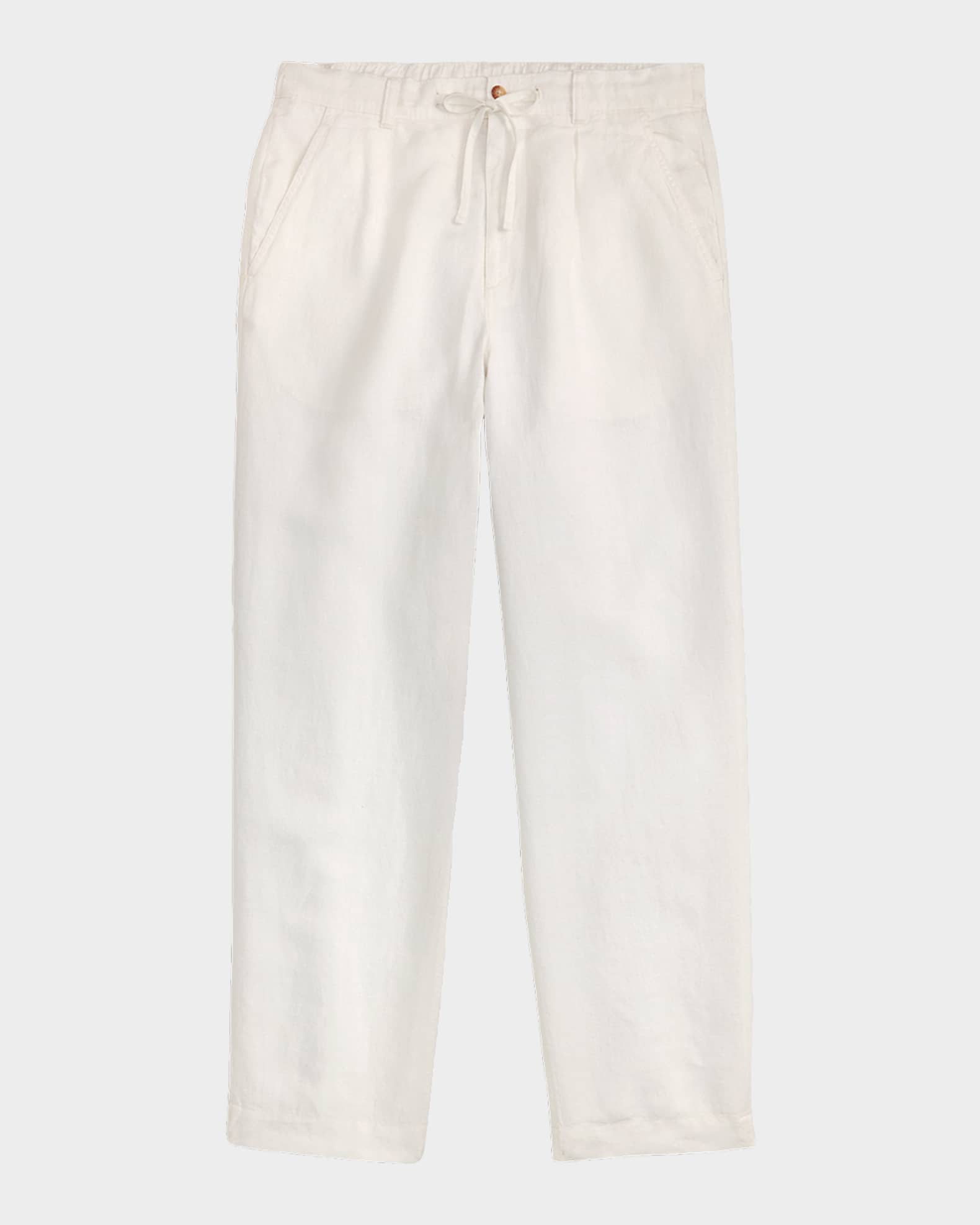 Polo Ralph Lauren Men's Relaxed Fit Pleated Linen Drawstring Pants