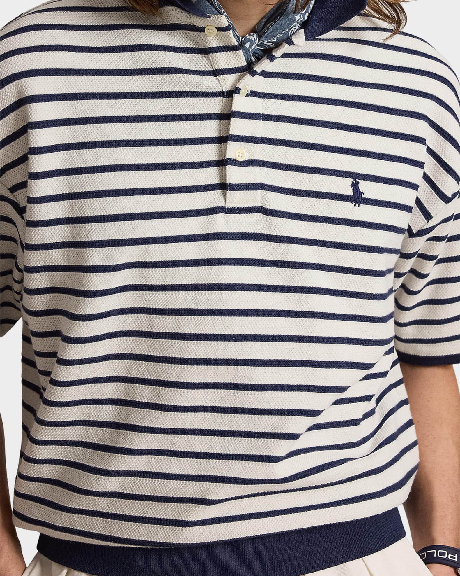 Polo Ralph Lauren Men's Relaxed Fit Stripe Textured Polo Shirt