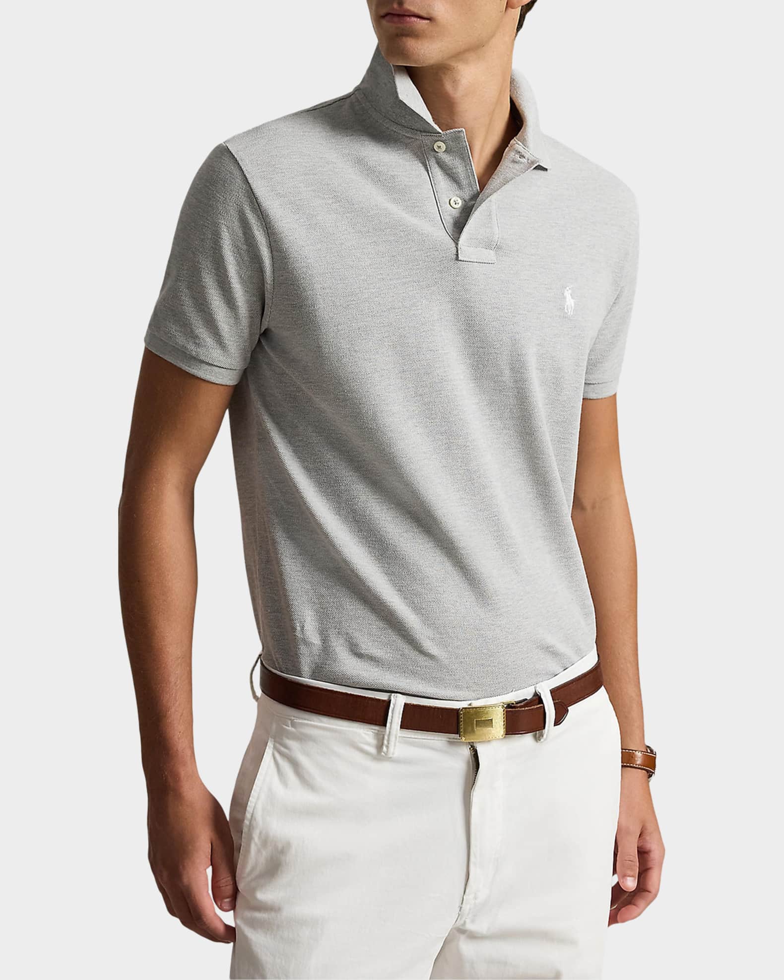 Polo Ralph Lauren Men's The Iconic Mesh Polo Shirt | Neiman Marcus