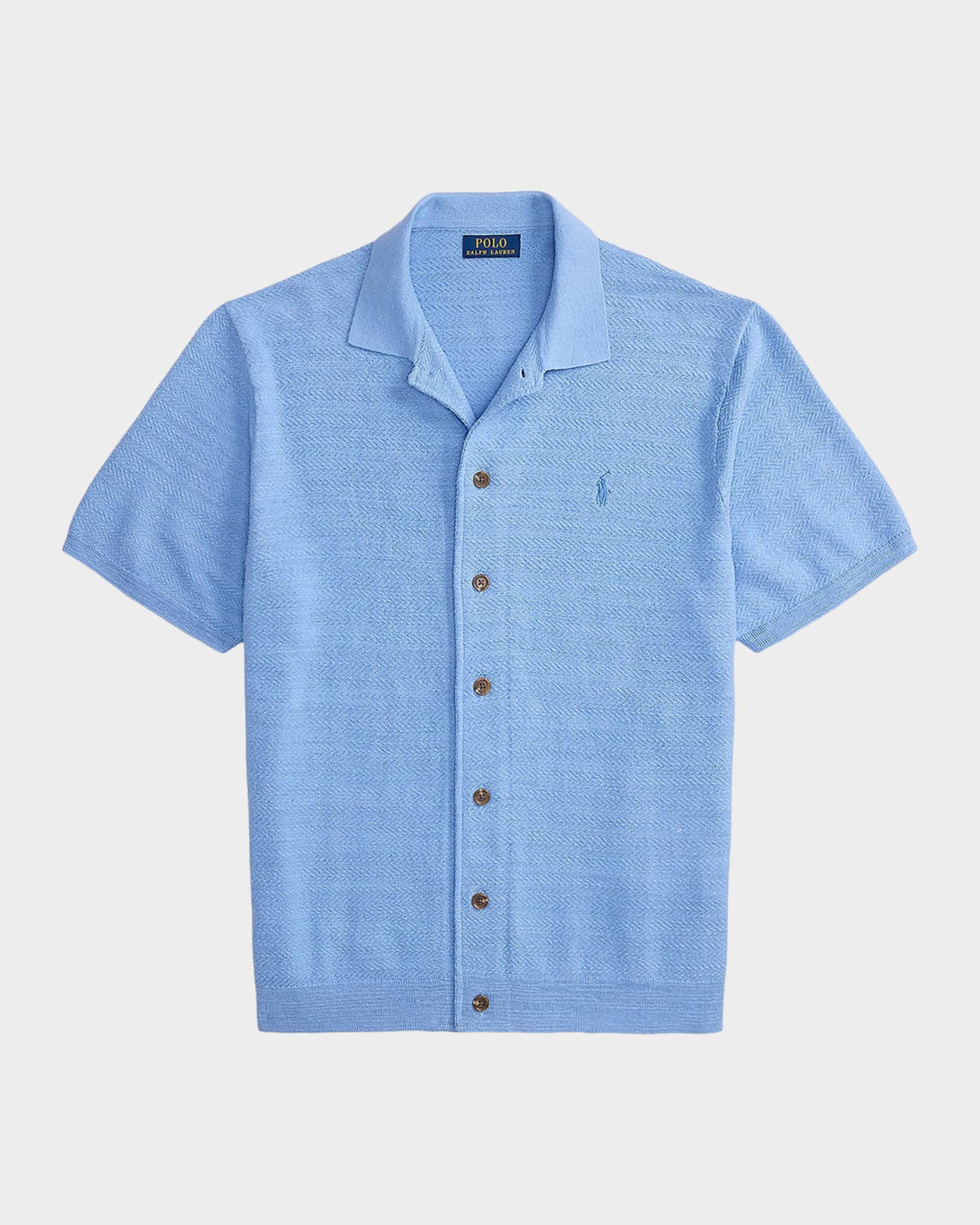 トップス POLO RALPH LAUREN SHORT SLEEVE SHIRT Polo Ralph Lauren Men's Cotton-Linen Short-Sleeve Cardigan