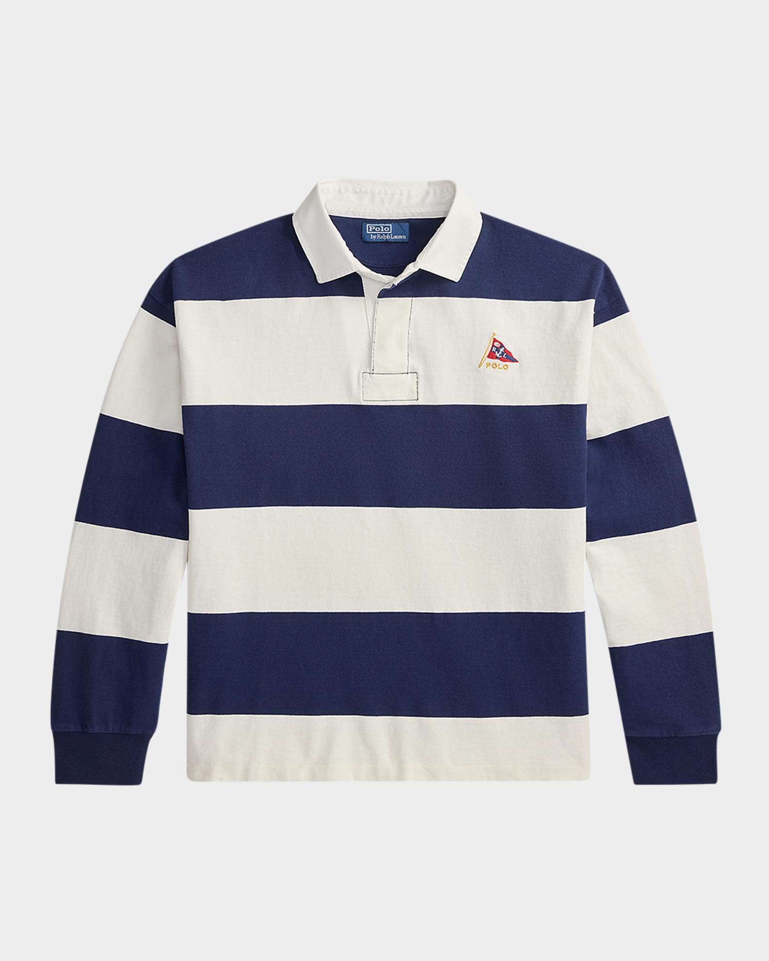 Polo Ralph Lauren Men's Stripe Jersey Rugby Shirt | Neiman Marcus