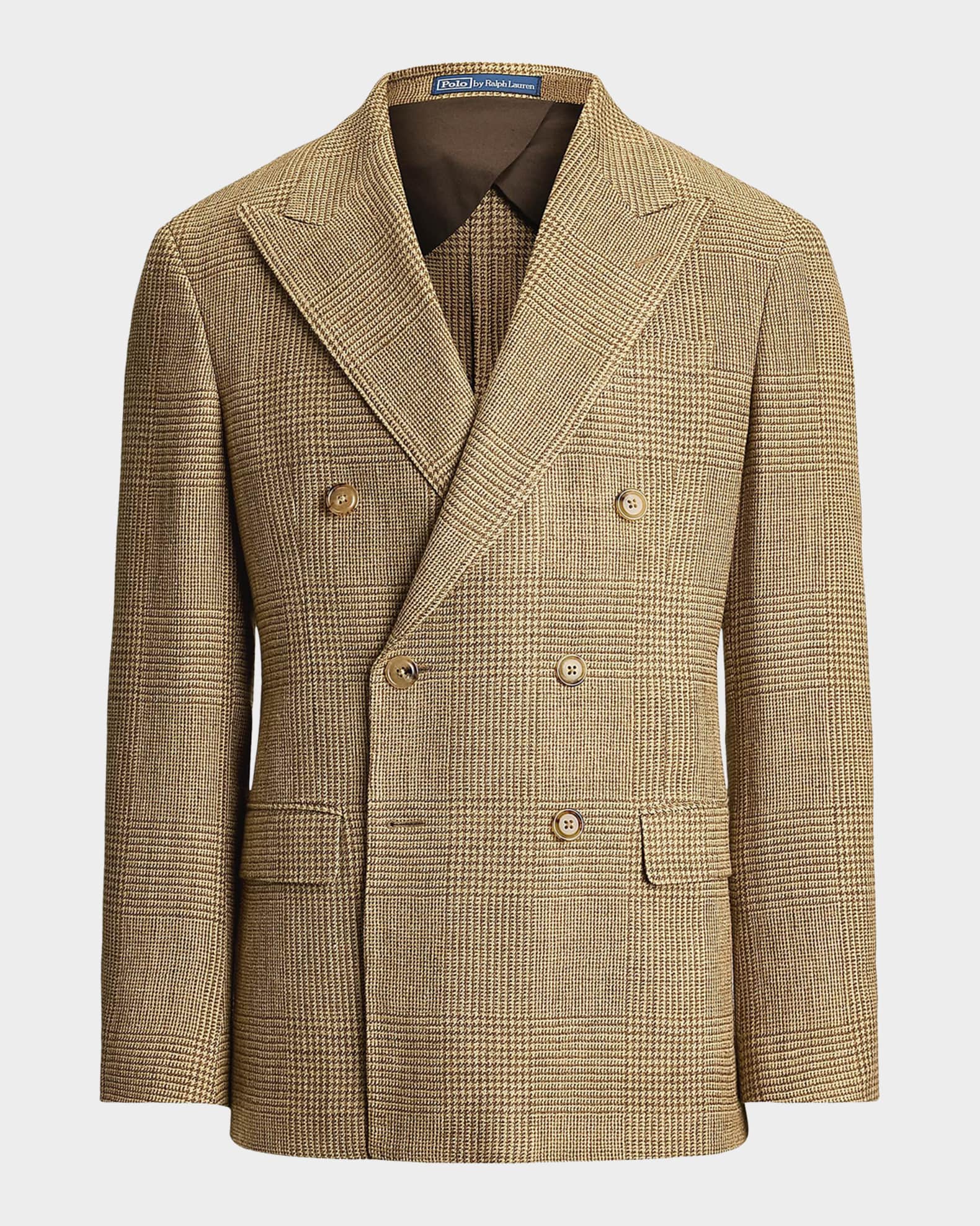 Polo Ralph Lauren Men's Glen Plaid Peak Lapel Double-Breasted