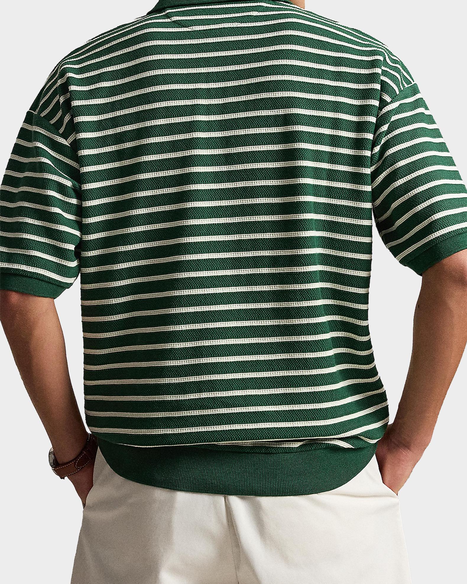 Polo Ralph Lauren Men's Relaxed Fit Stripe Textured Polo Shirt