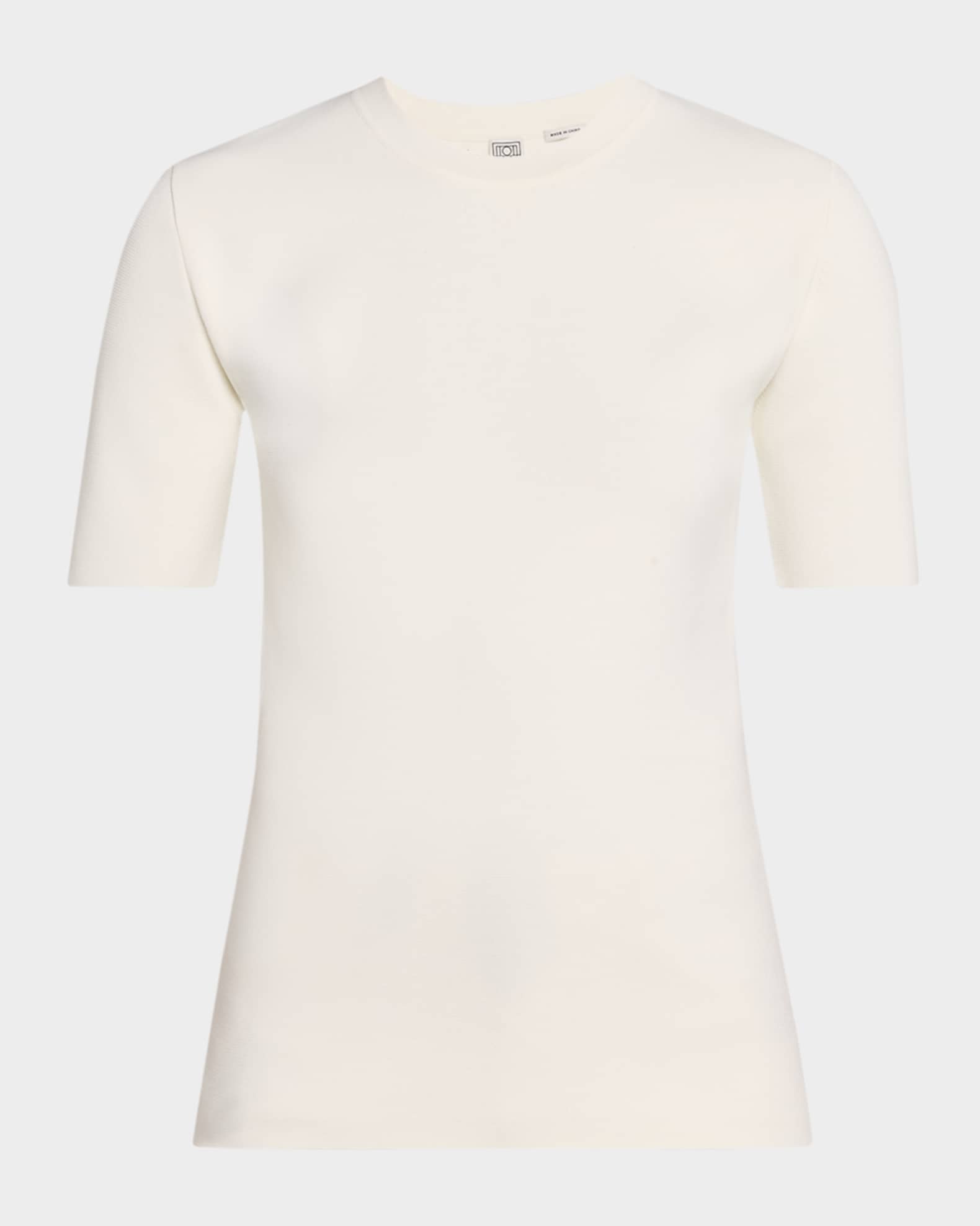 美品 TOTEME トーテムBody fit Compact Knit Compact knit tank black – TOTEME