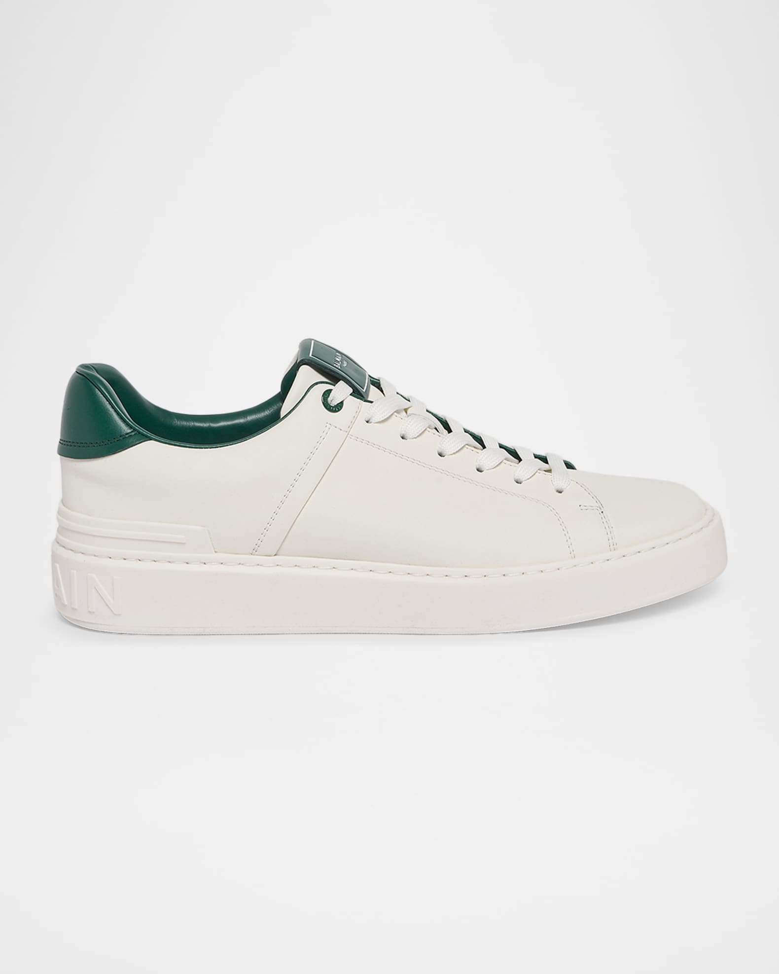 Balmain Men's B-Court Calfskin Low-Top Sneakers | Neiman Marcus