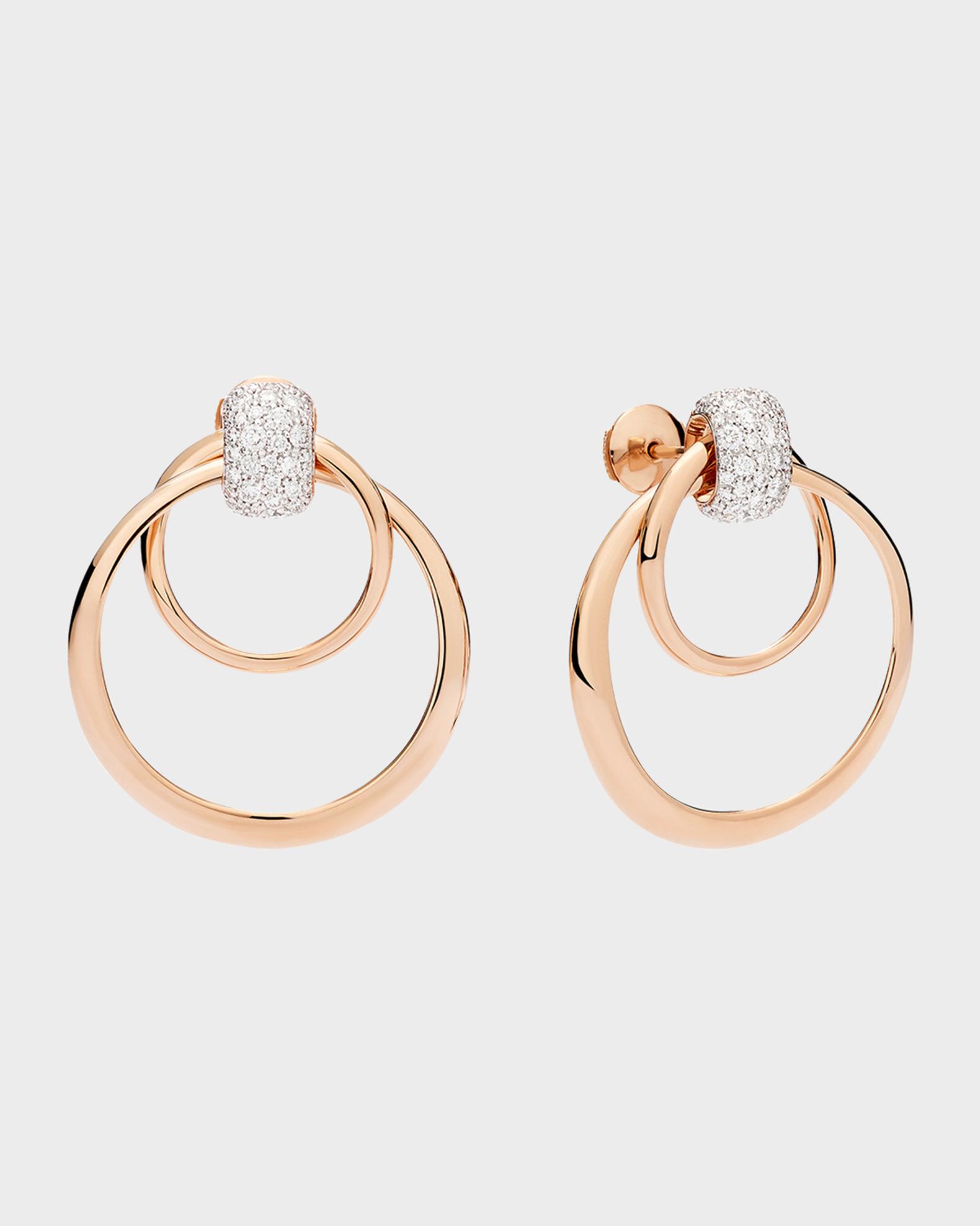 Pomellato Together 18K Rose Gold Diamond Earrings | Neiman Marcus