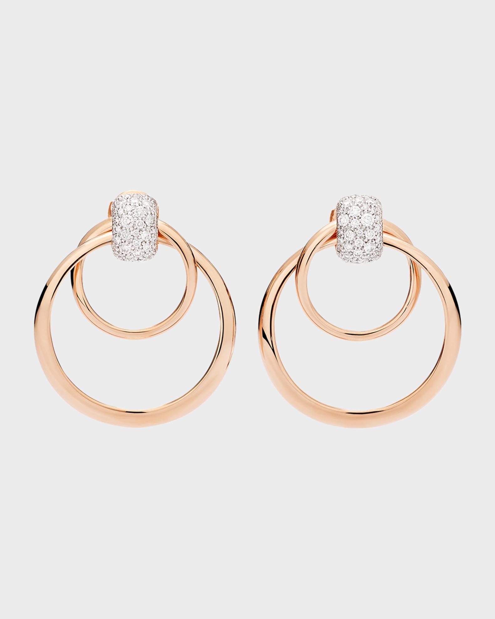 Pomellato Together 18K Rose Gold Diamond Earrings | Neiman Marcus